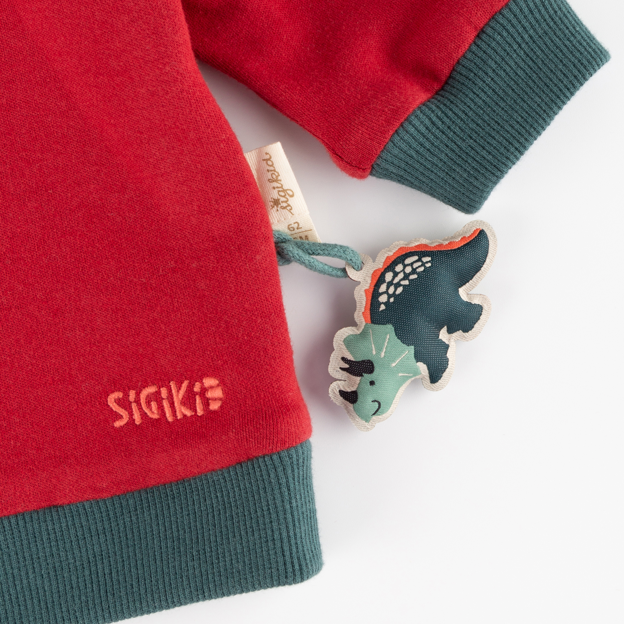 Baby Wendeshirt Dino, rot oder grün-weiß gestreift Baby Wendeshirt Dino, rot oder grün-weiß gestreift