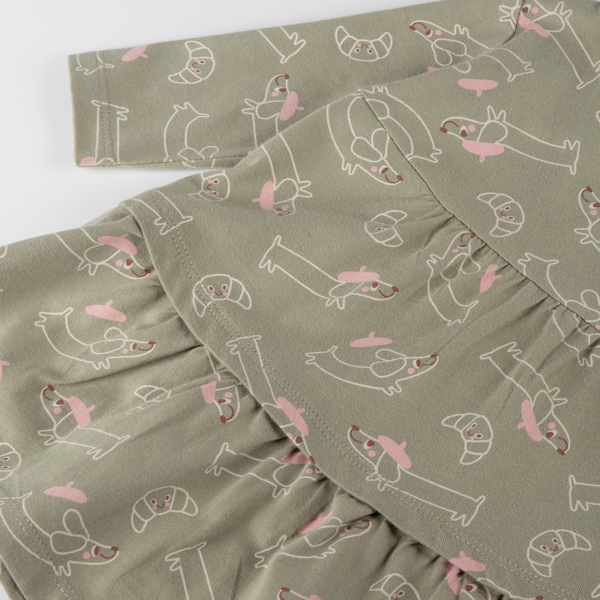 Baby Stufenkleid bedruckt, Petit Croissant