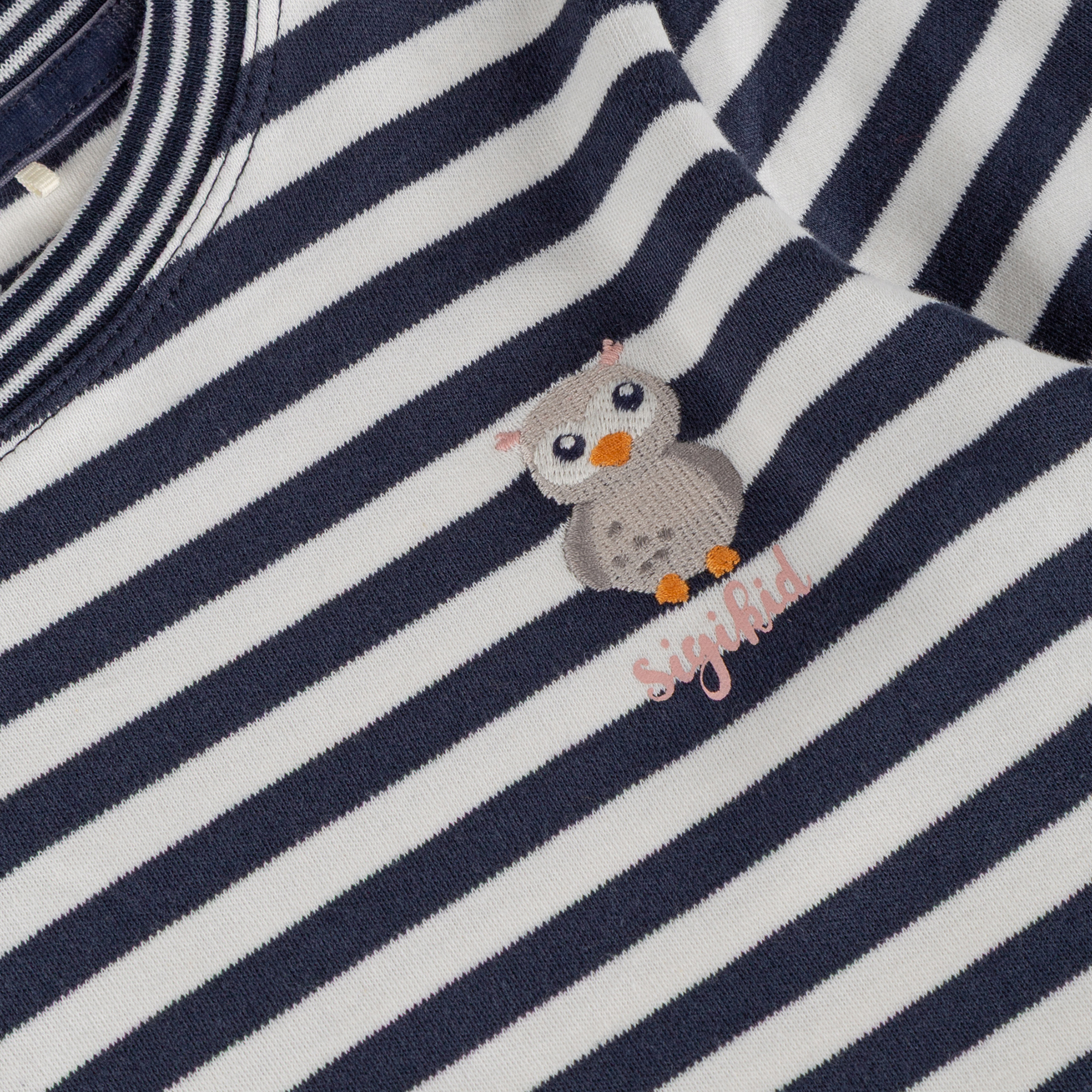 Striped children's long sleeve Tee Magic Owl