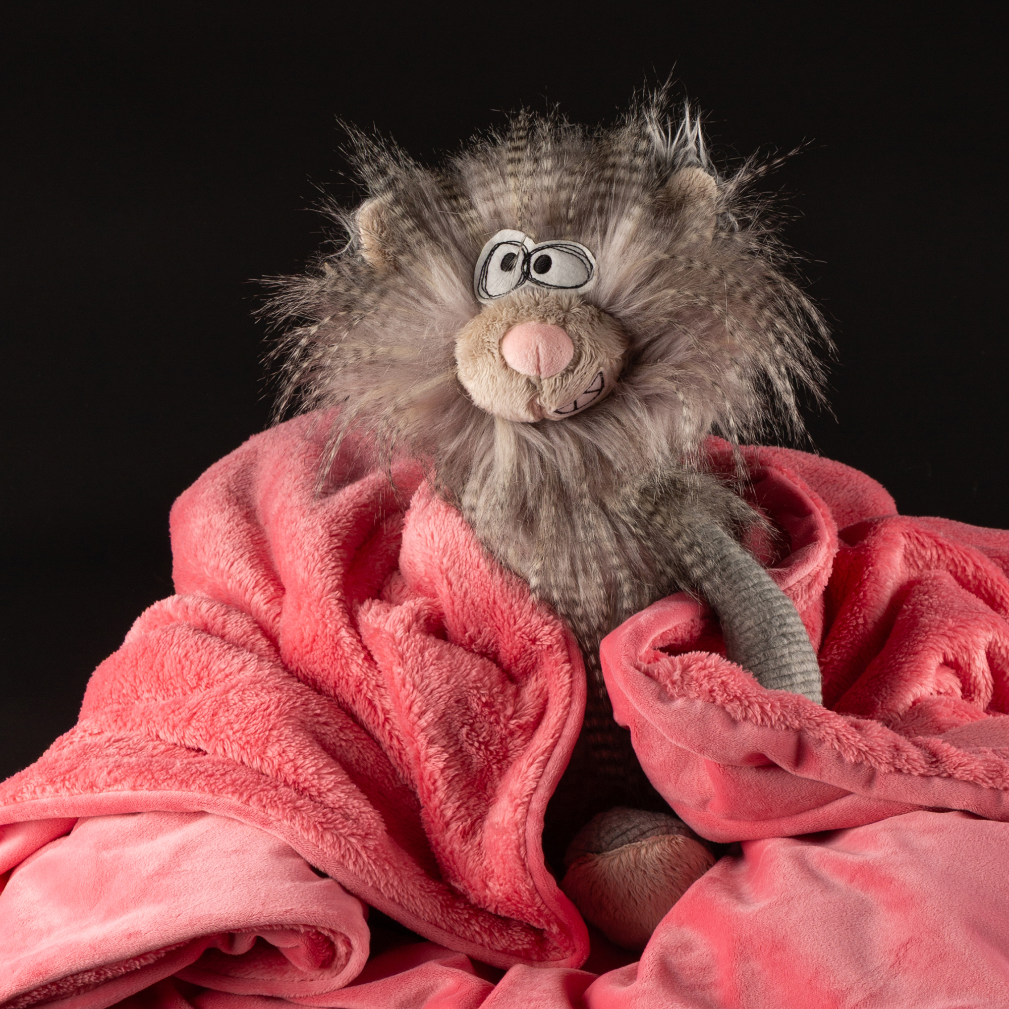 Beasts Plüsch Kuscheldecke, pink