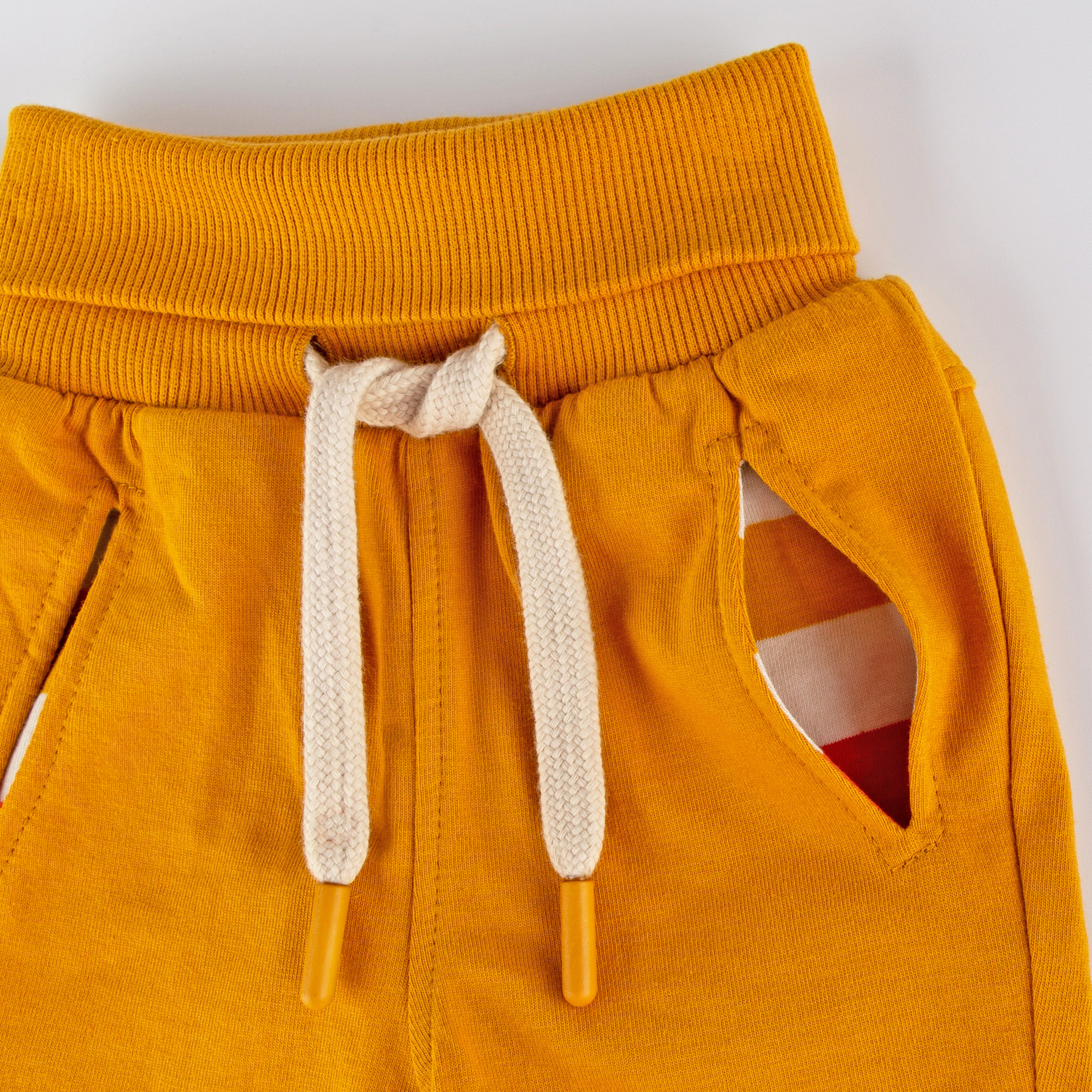 Baby foldover waistband bermuda shorts, honey yellow
