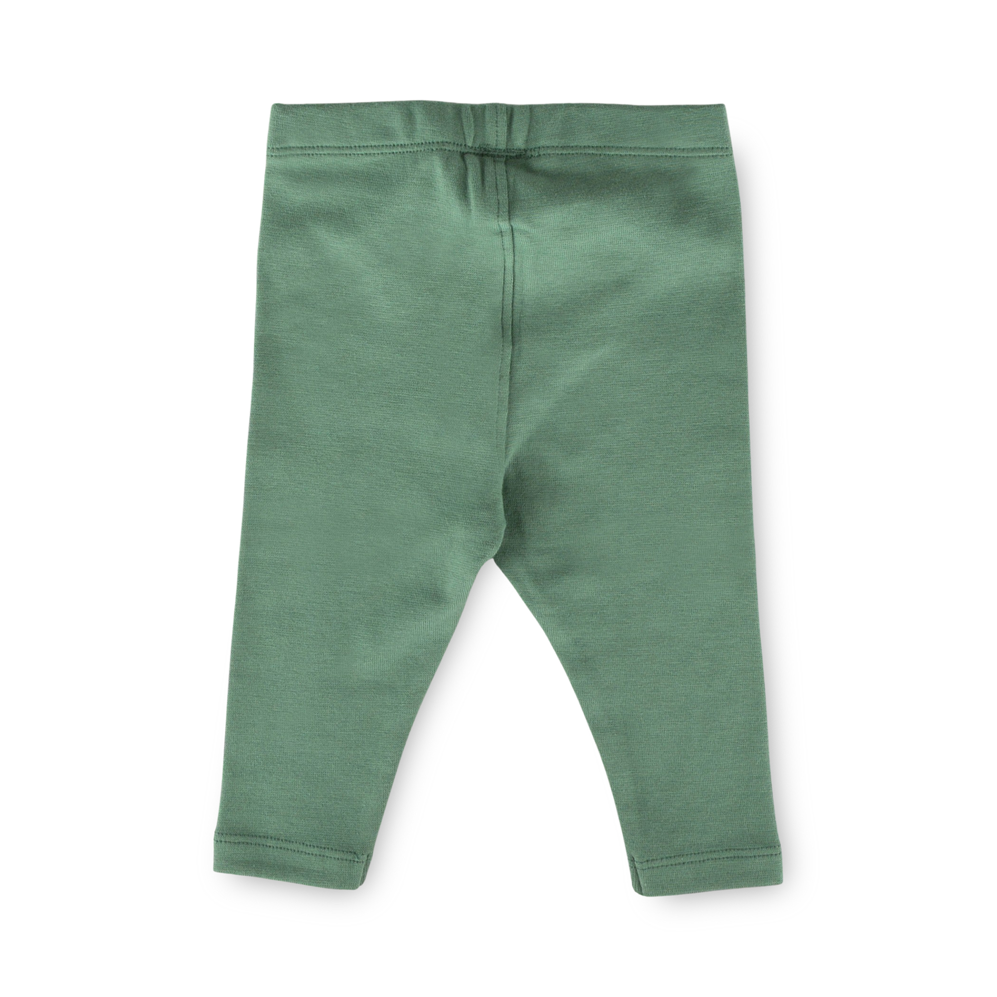 Baby rib knit leggings, pastel green