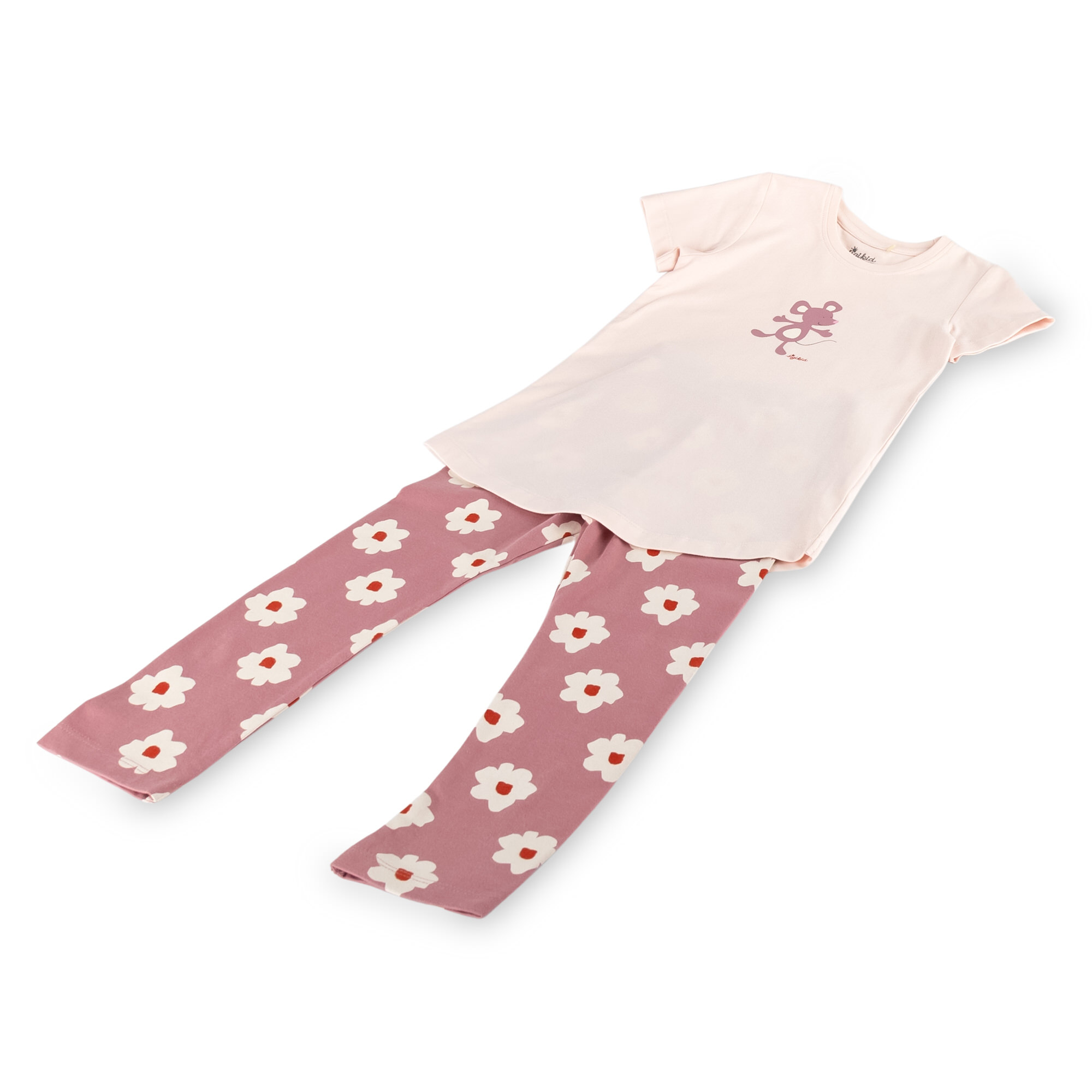 Children's long pants short sleeves pyjamas mouse