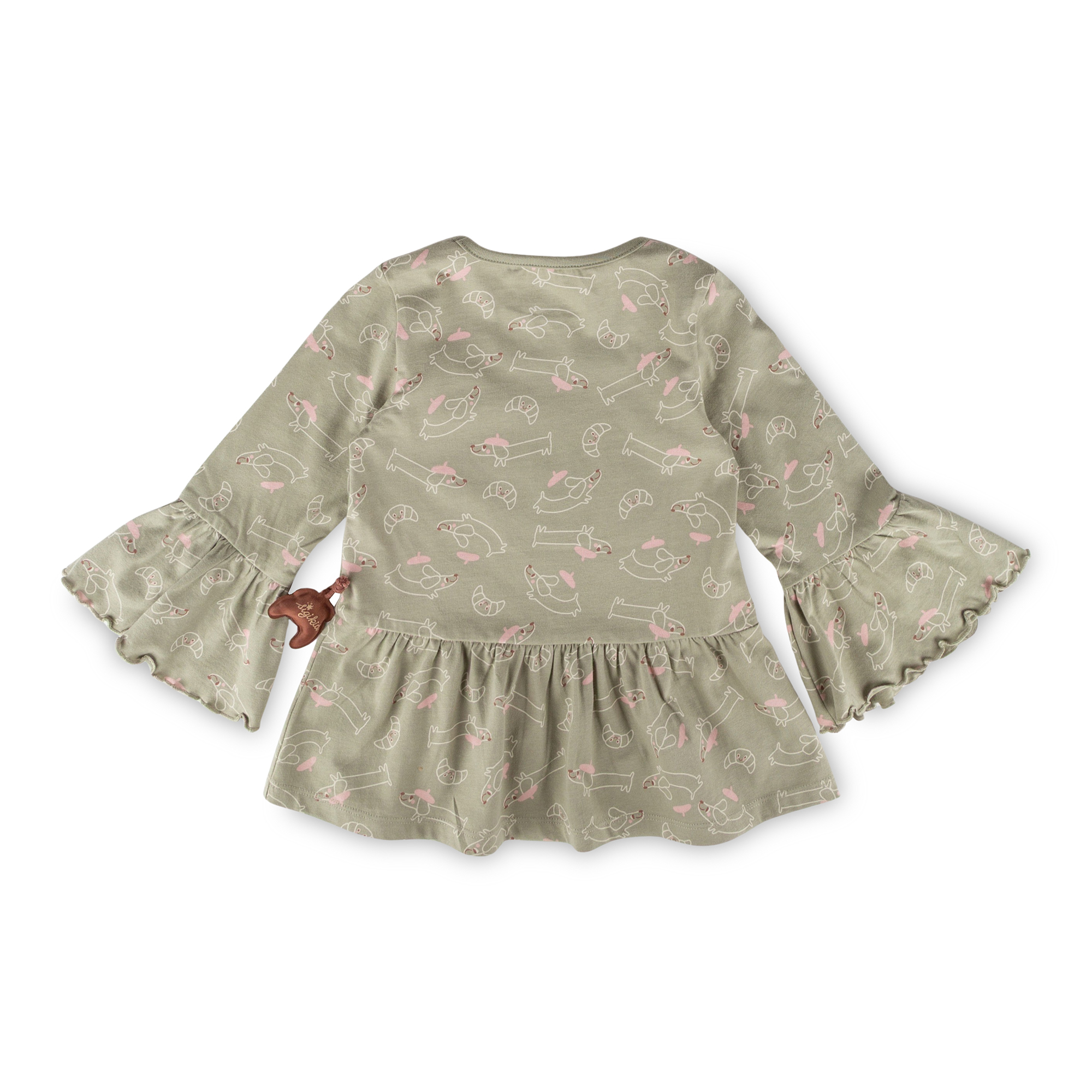 Kinder Longshirt Tunika mit Volants, Petit Croissant