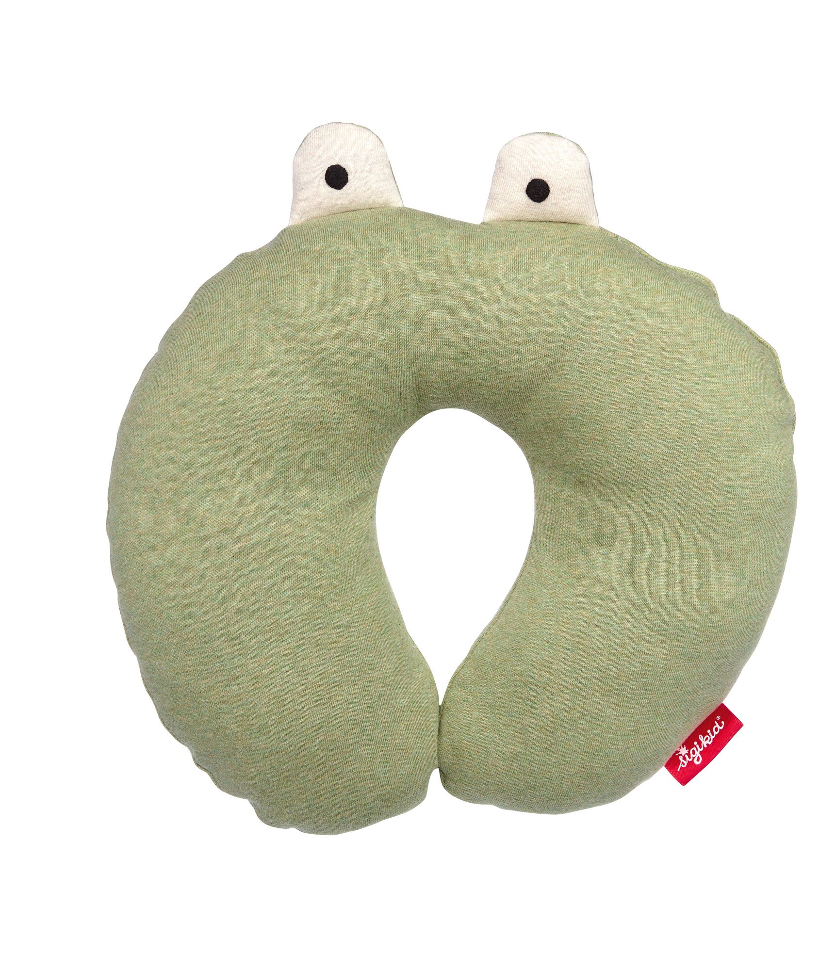 Children's travel neck pillow frog