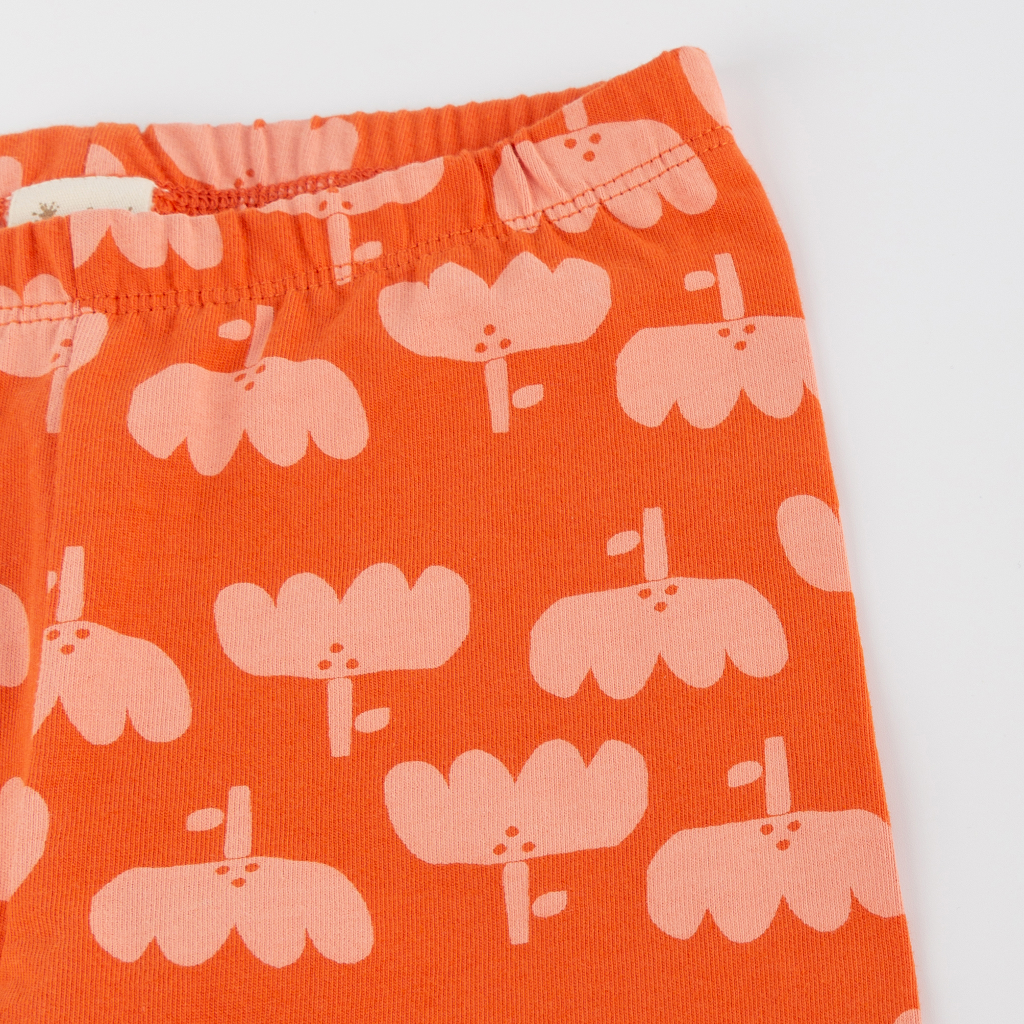 Children's short sleeve pajamas bunny, apricot/red