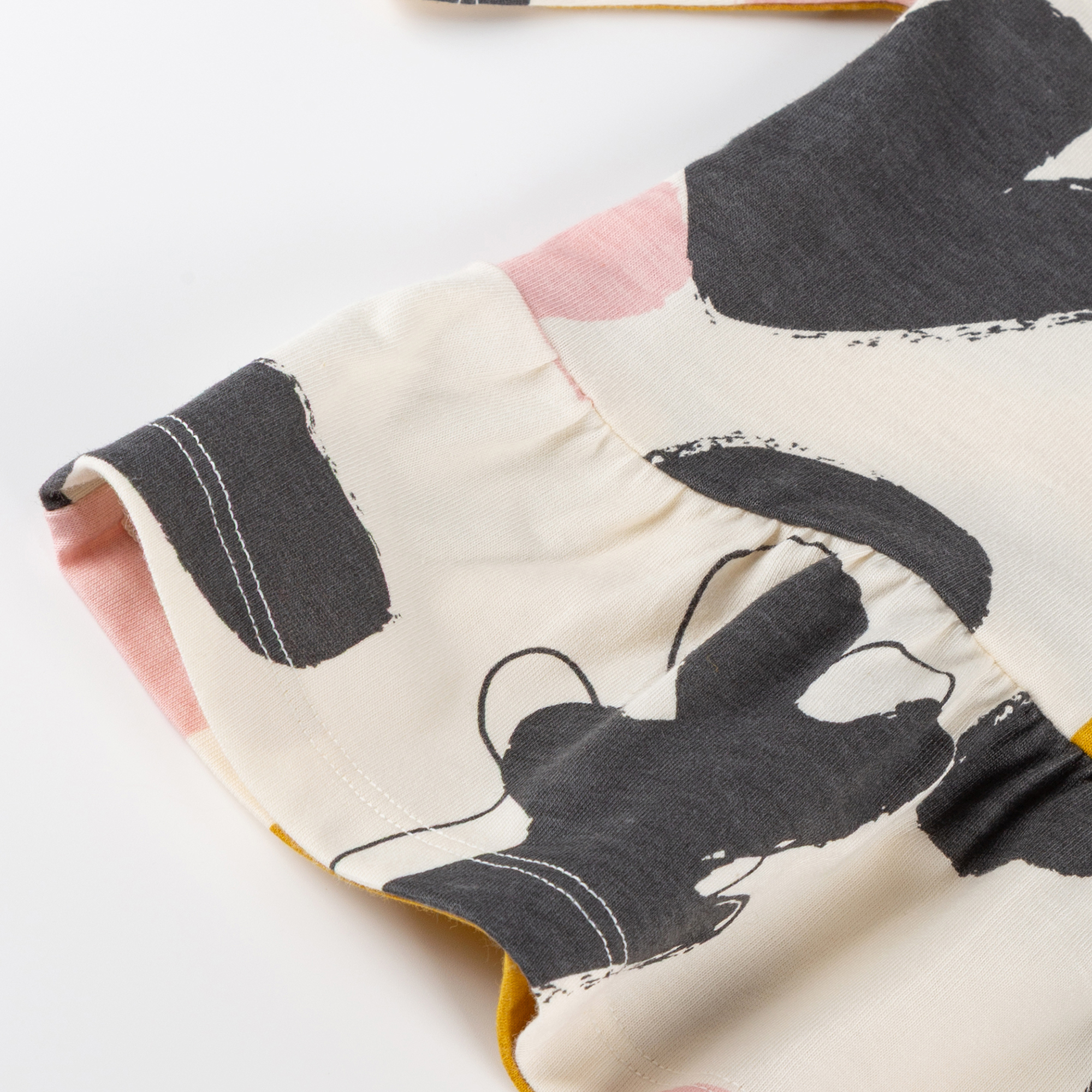 Baby Kleid Schneehase, bunter Print