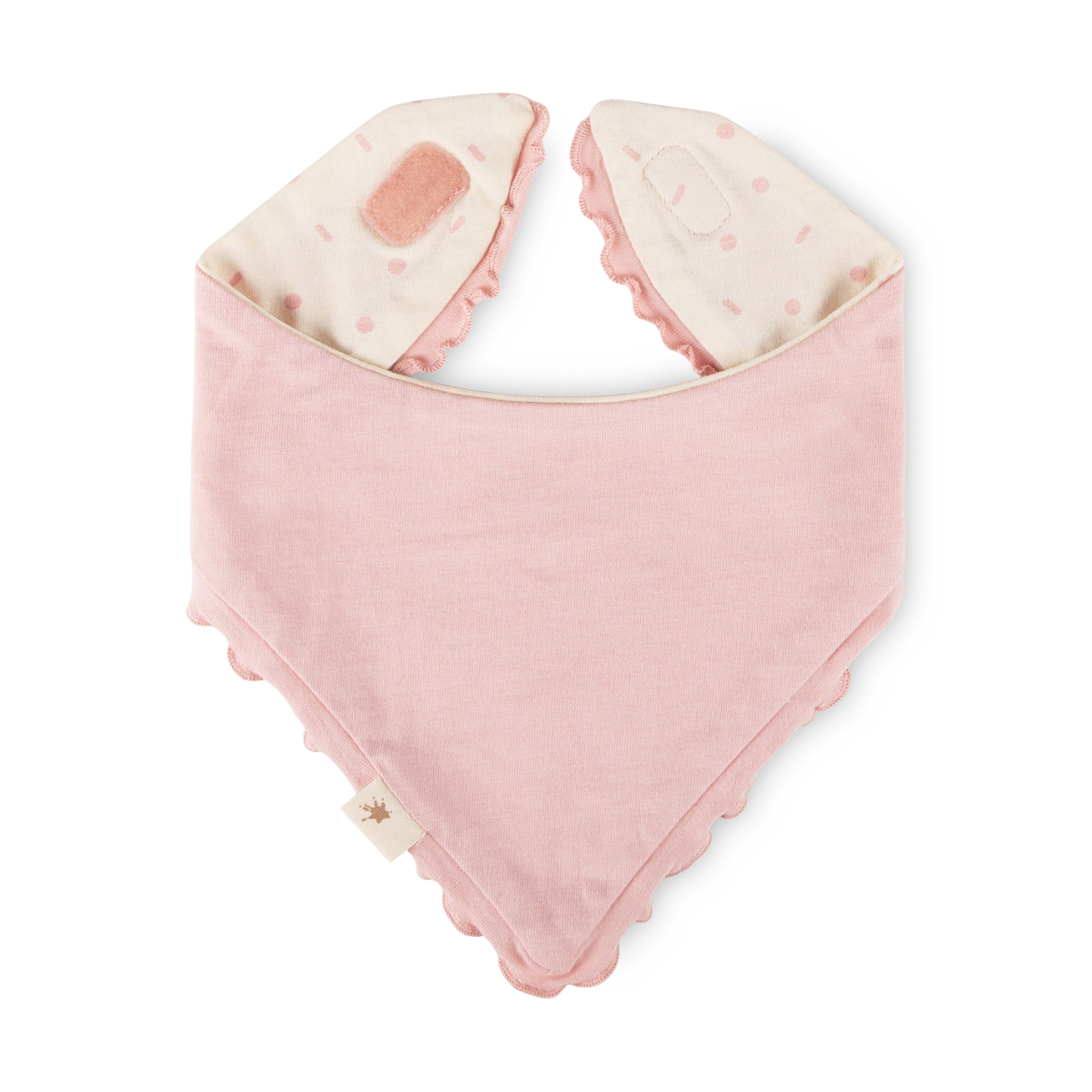 Reversible baby bandana bib Petit Croissant