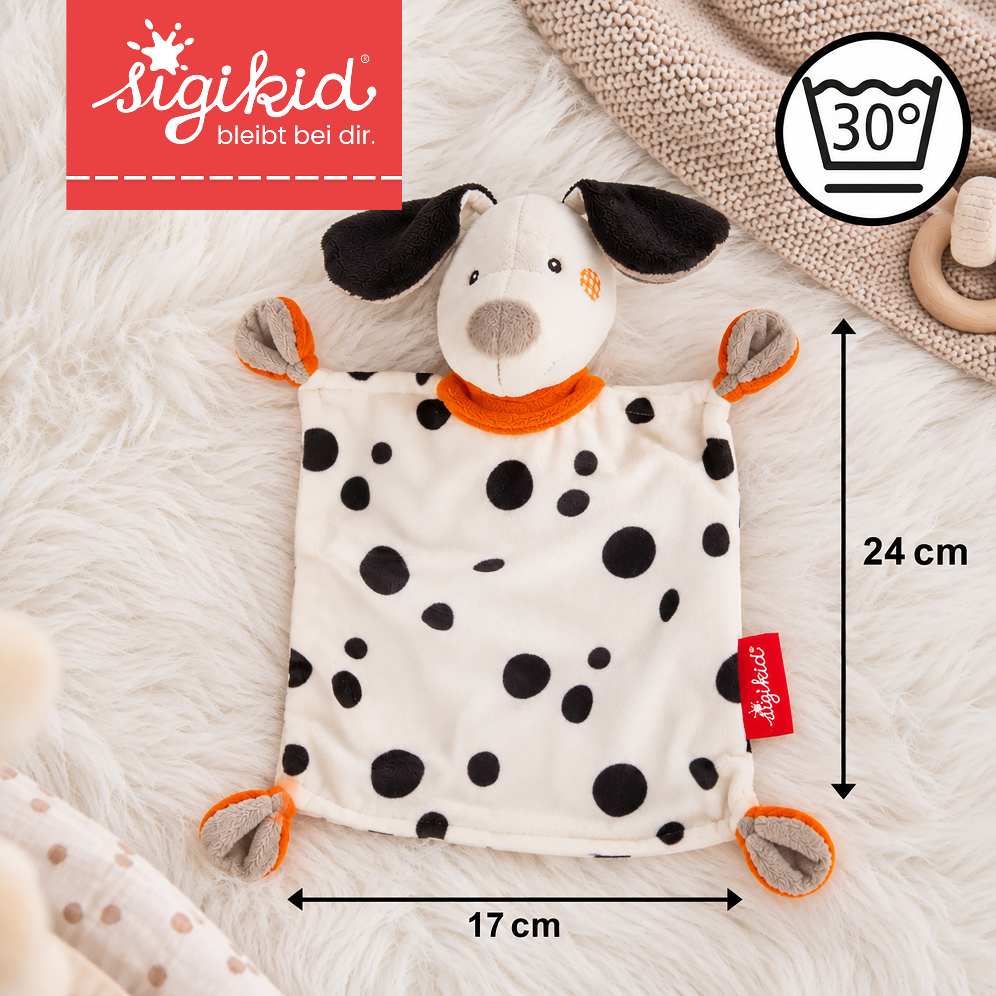 Baby blankie comforter Dalmatian dog Dotson