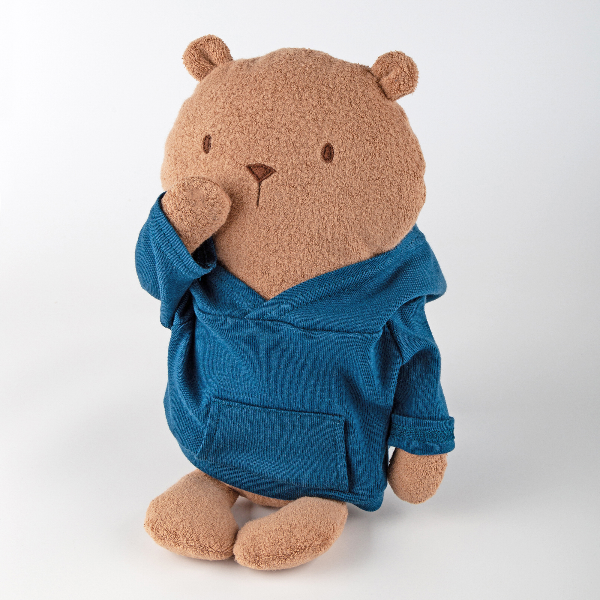Large plush beaverbear Mister O'Lui, blue hoody Large plush beaverbear Mister O'Lui, blue hoody