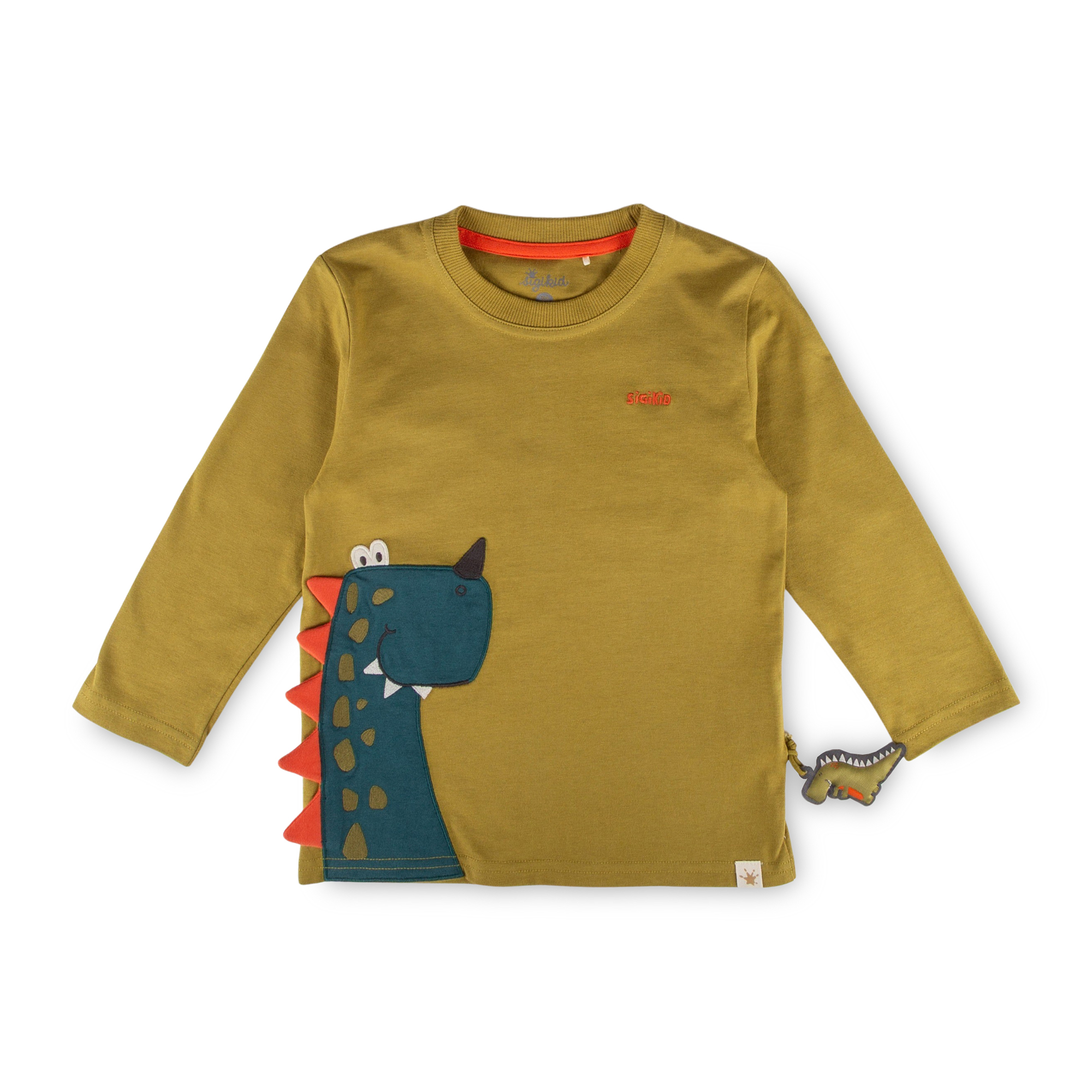 Children's long sleeve Tee khaki, Dino Fun