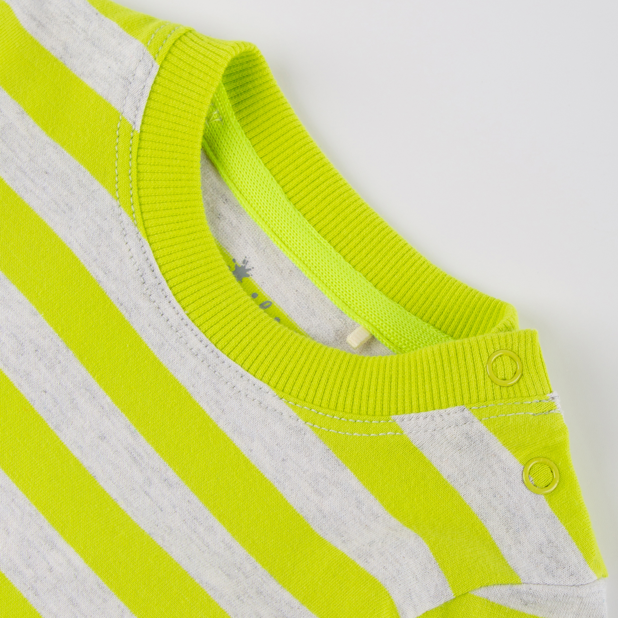 Baby Langarmshirt Sporty Dino, gelb-weiß gestreift Baby Langarmshirt Sporty Dino, gelb-weiß gestreift