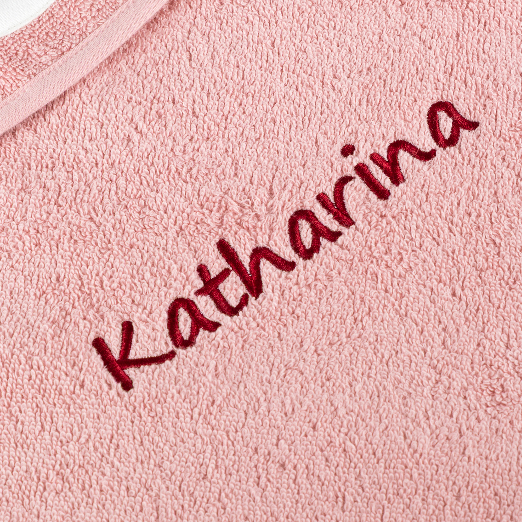 Children's bath towel bunny hood, personalised