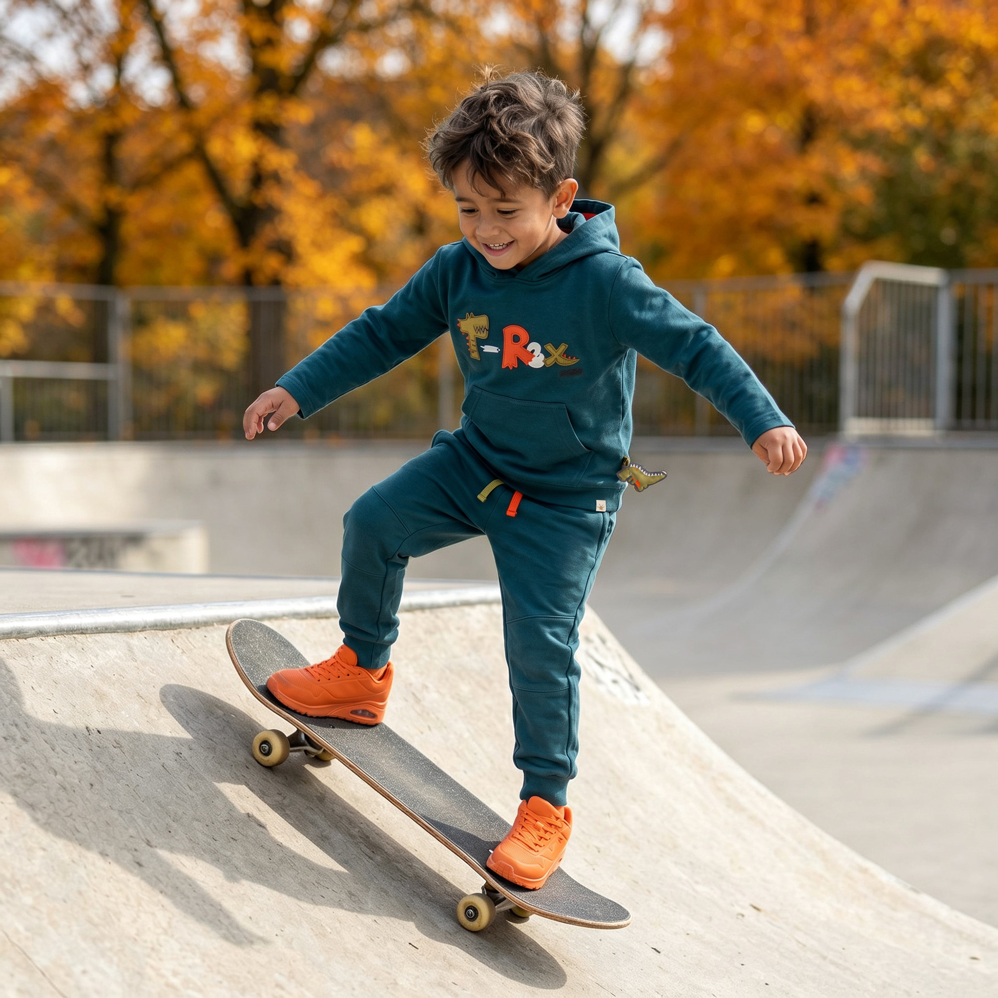 Kinder Kapuzenshirt Hoody, Dino Fun