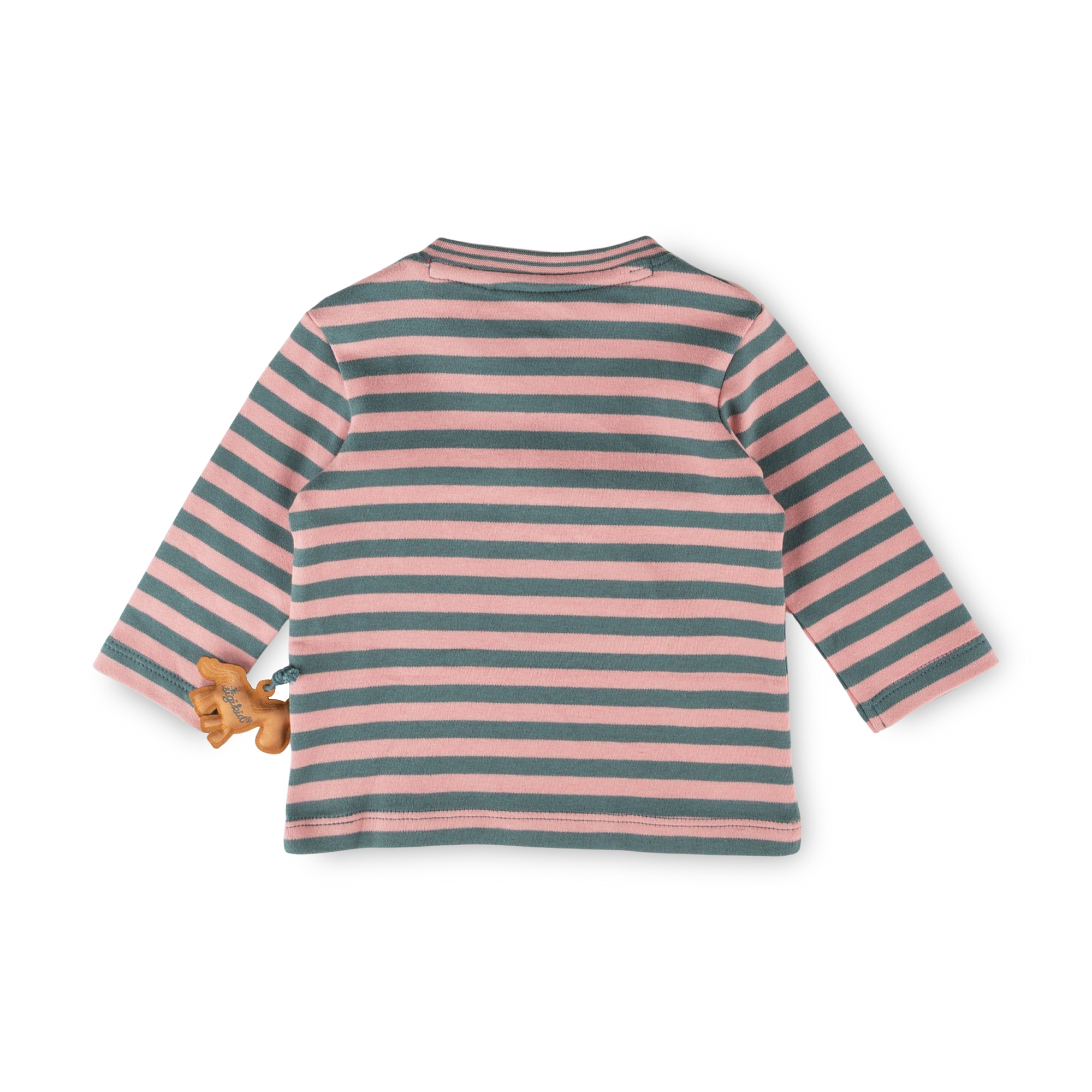 Baby Ringel Langarmshirt Pony Love, grün-rosa