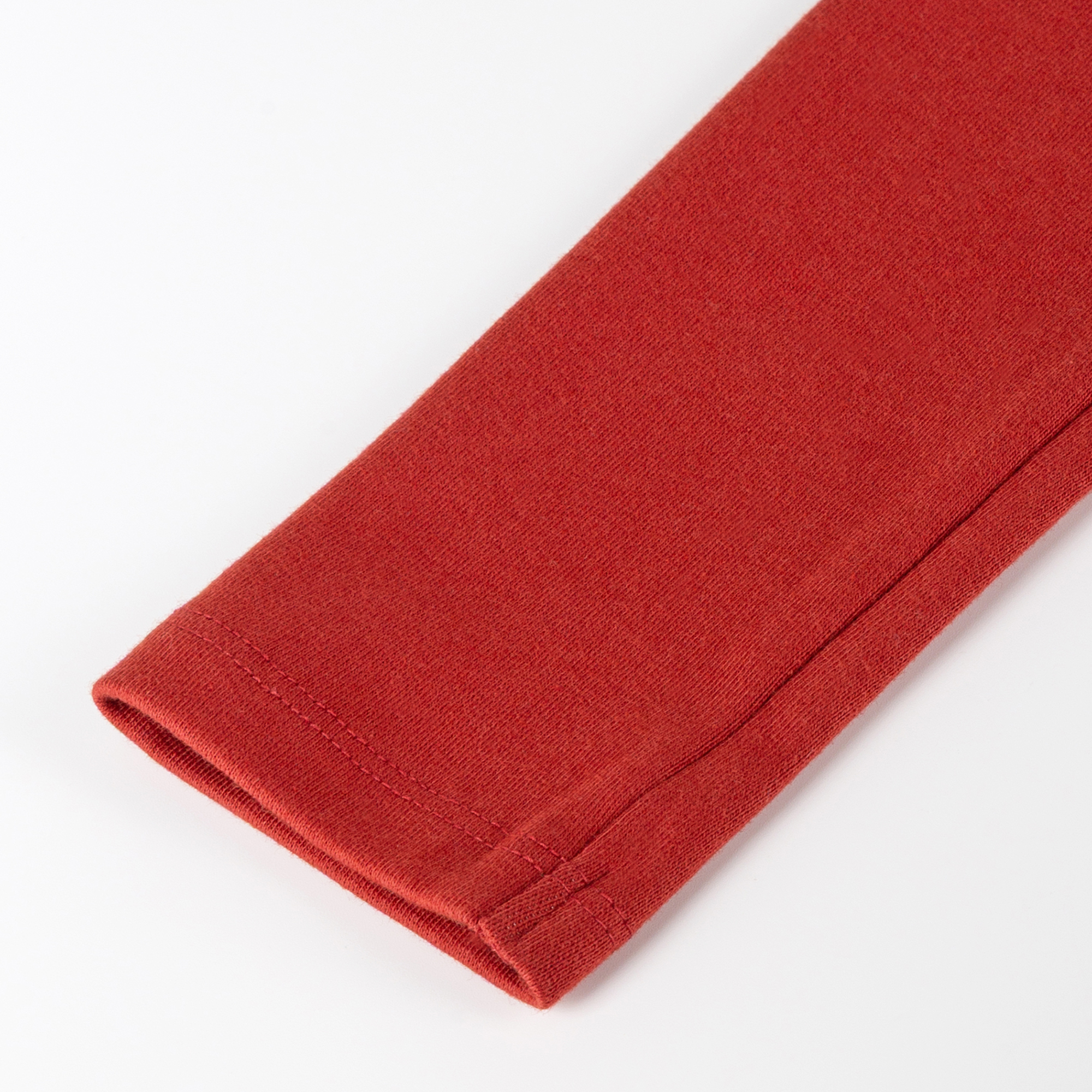 Children's rib knit leggings, orange red