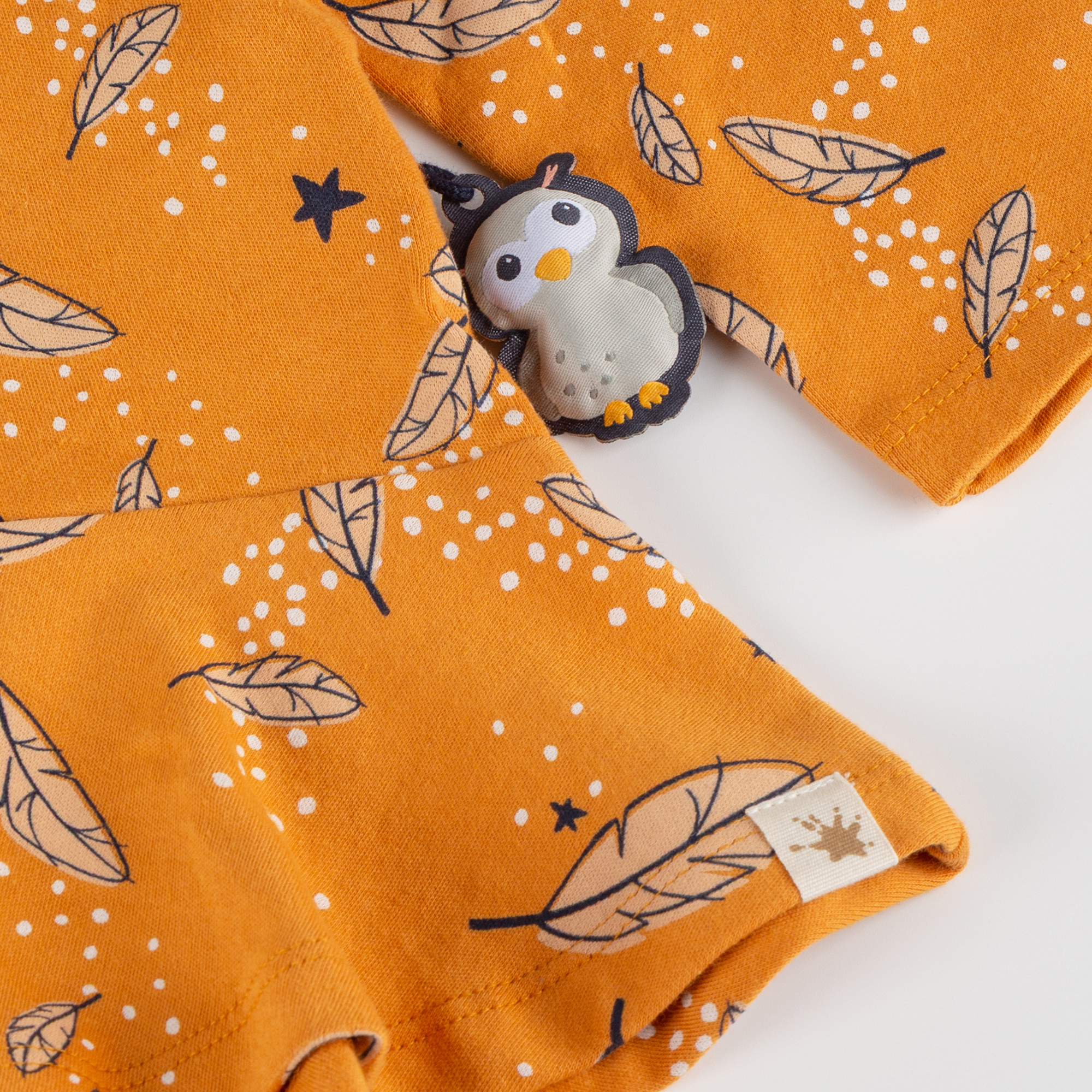 Kinder Longshirt Magic Owl, gelb mit Federprint Kinder Longshirt Magic Owl, gelb mit Federprint
