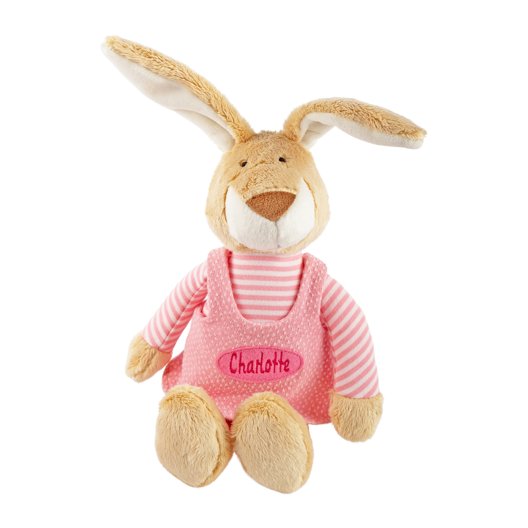 Customized soft toy bunny, pink Customized soft toy bunny, pink