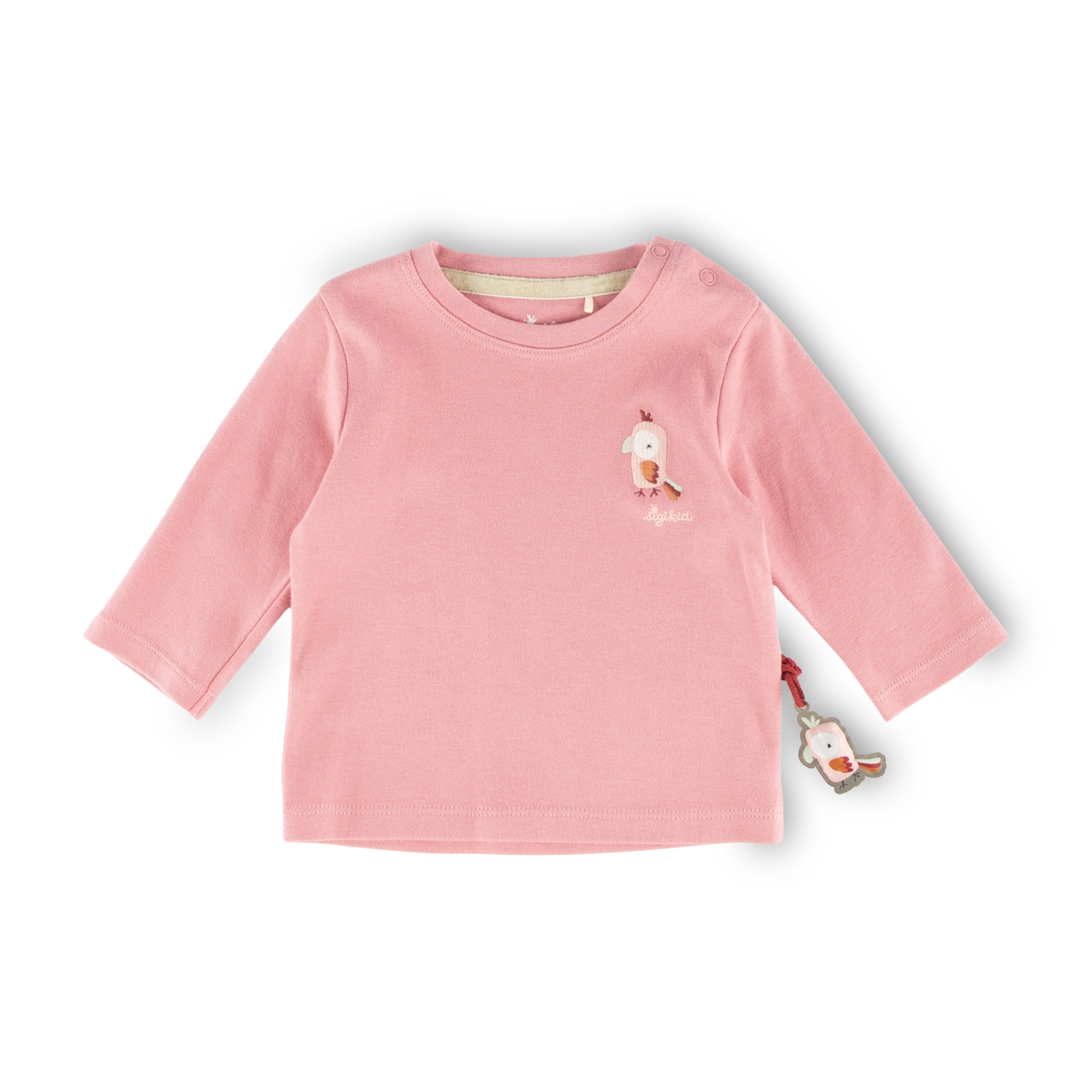 Baby Langarmshirt pink Kakadu