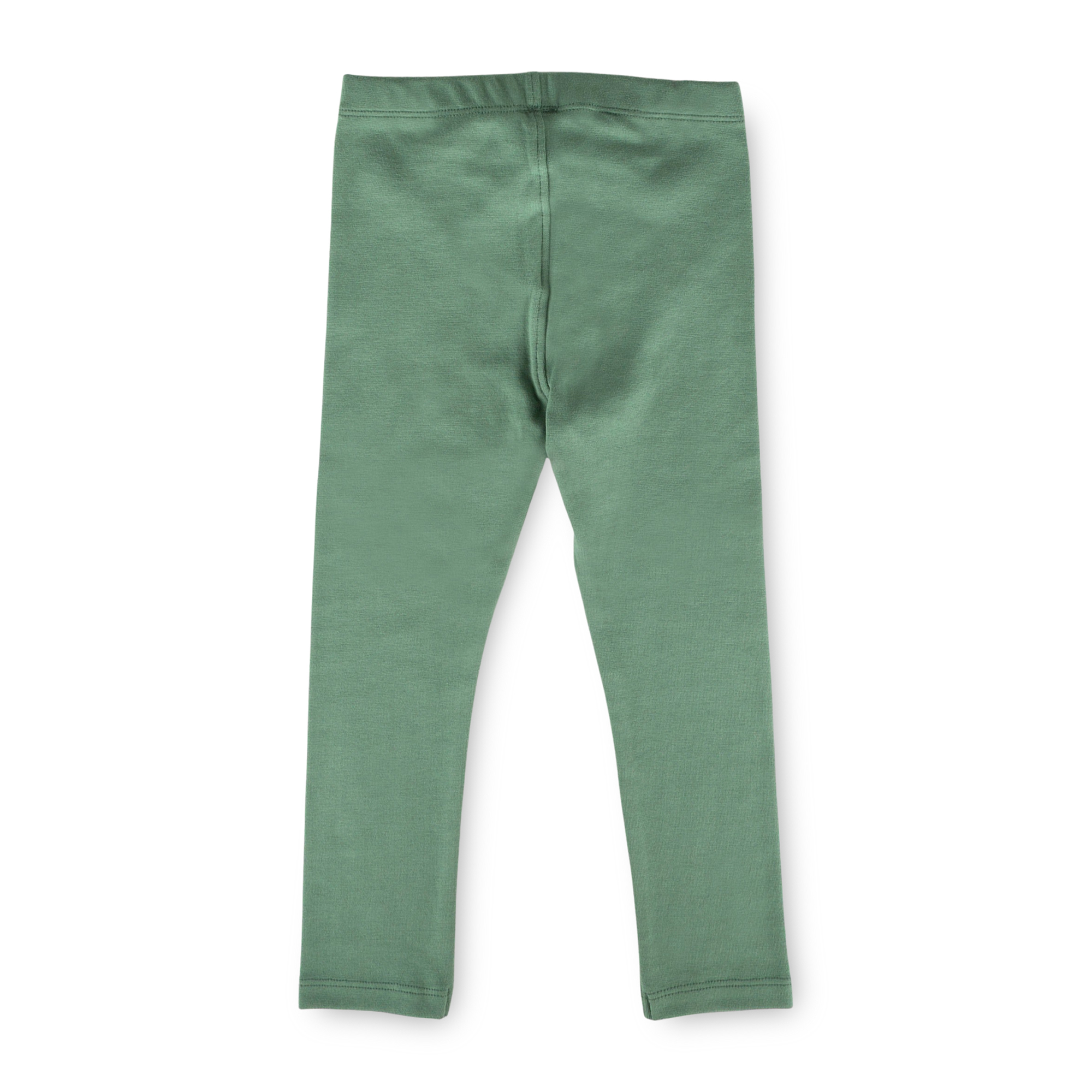Children's rib knit leggings, pastel green