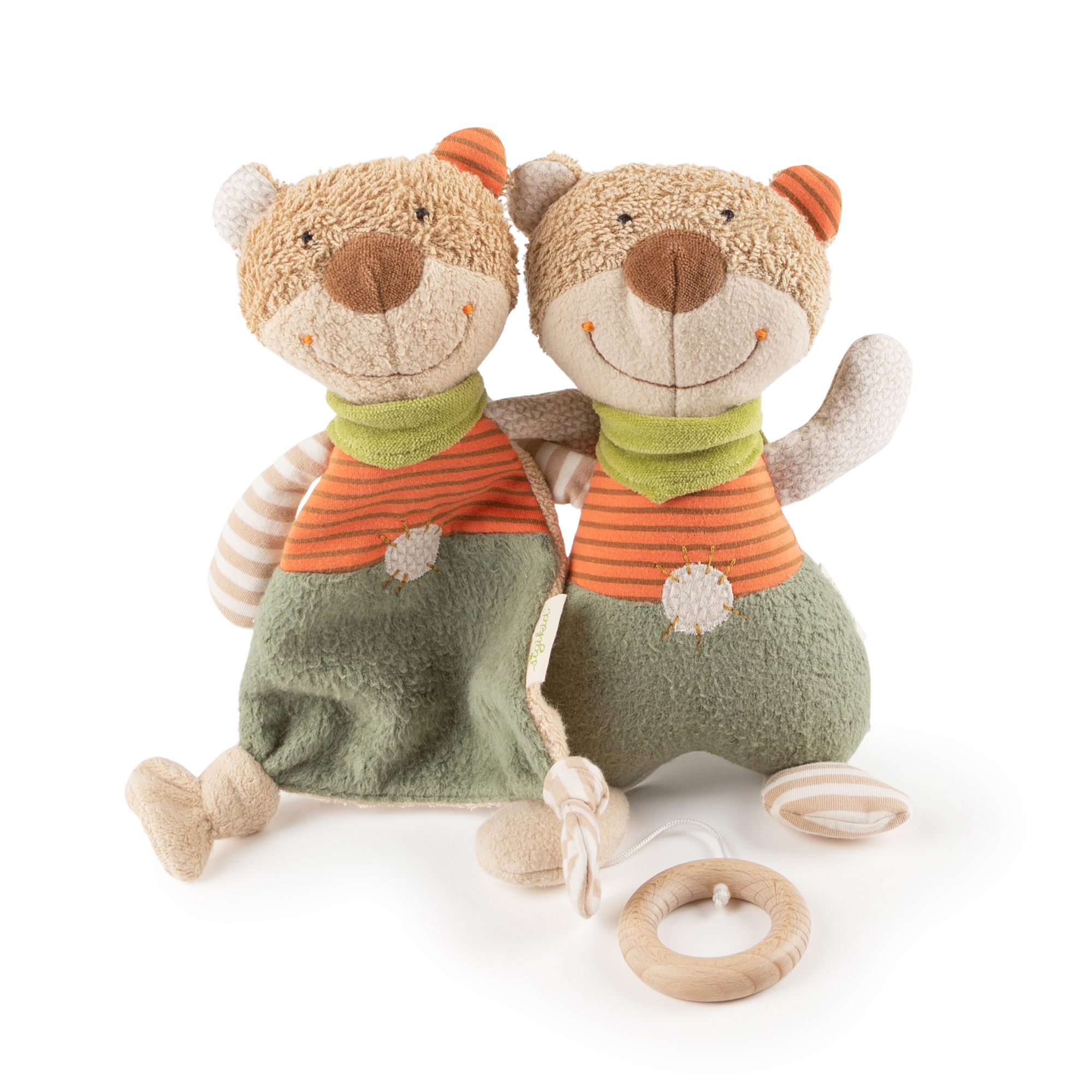 Musical soft toy bear, organic Musical soft toy bear, organic