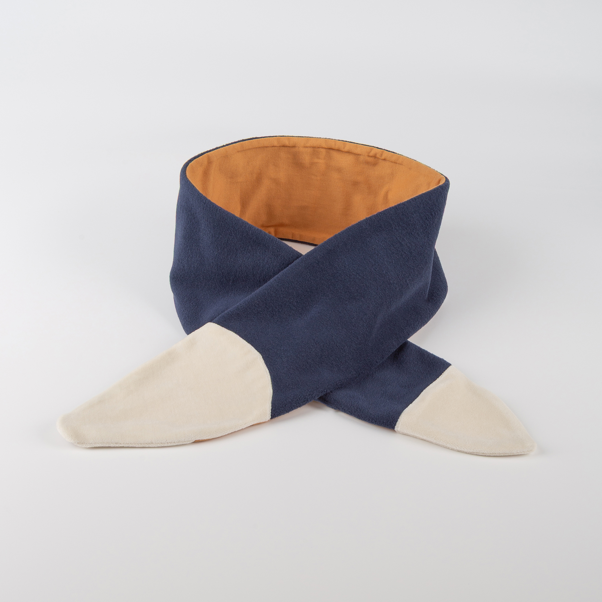 Children's scarf Wild Fox, fleece lining