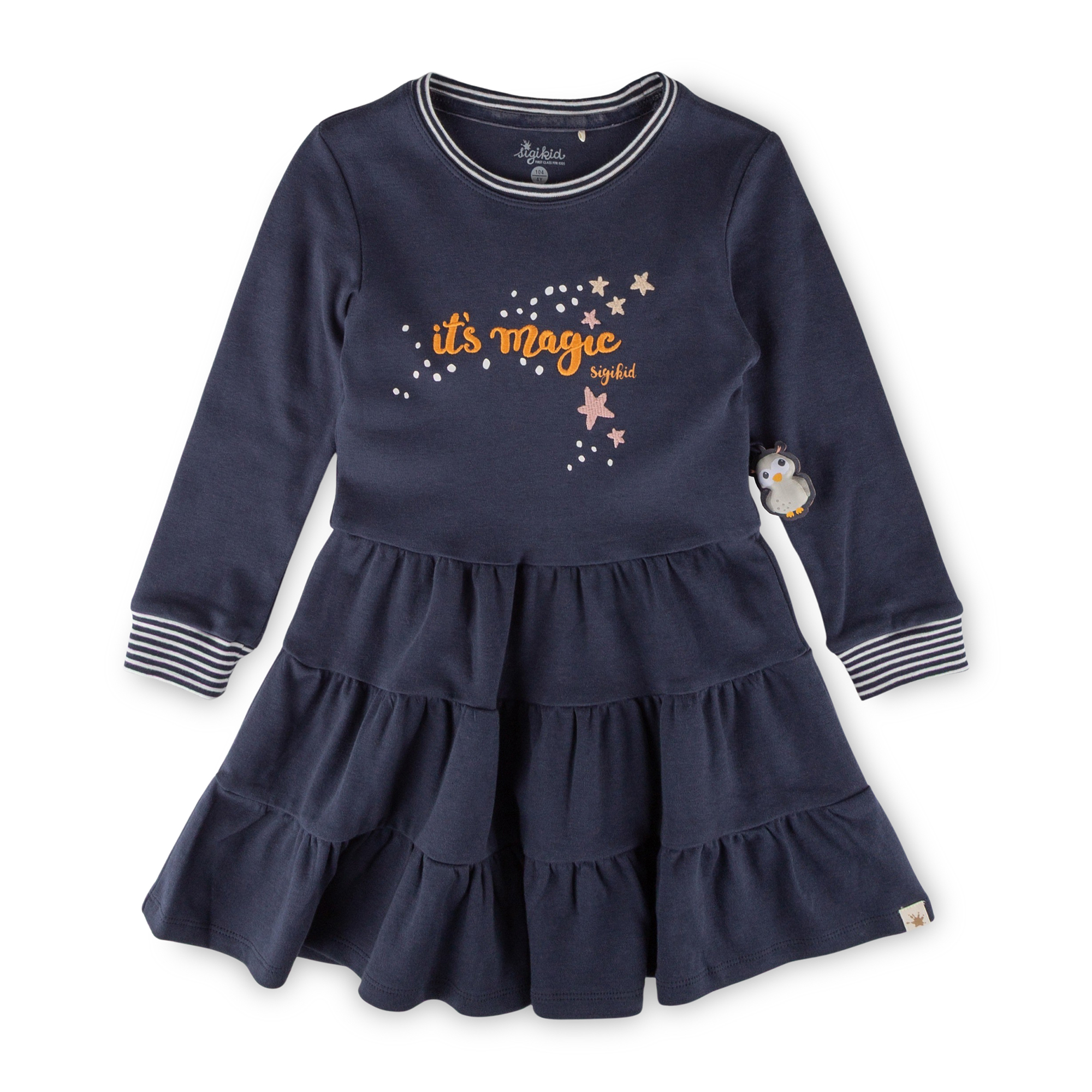 Kinder Kleid Eule Curious Owl, dunkelblau