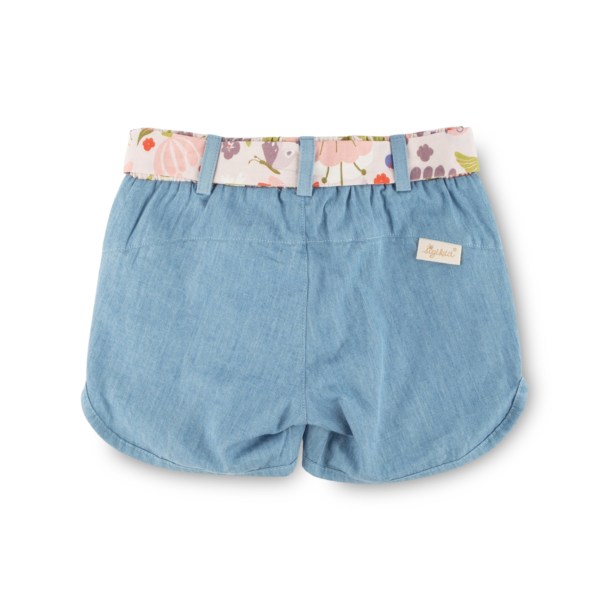 Children's chambray shorts, Happy Ladybug