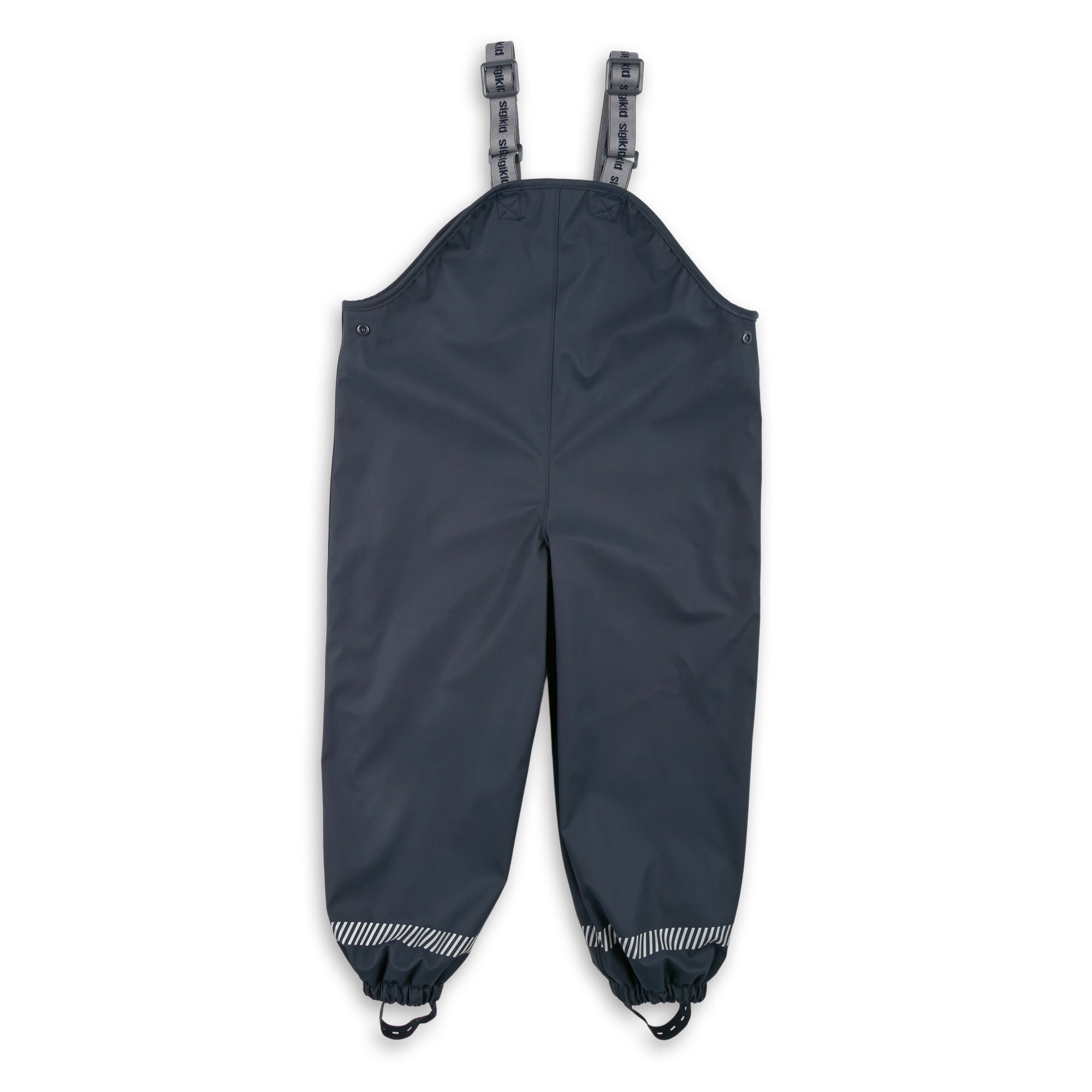 Rain trousers for kids, fleece-lined, navy