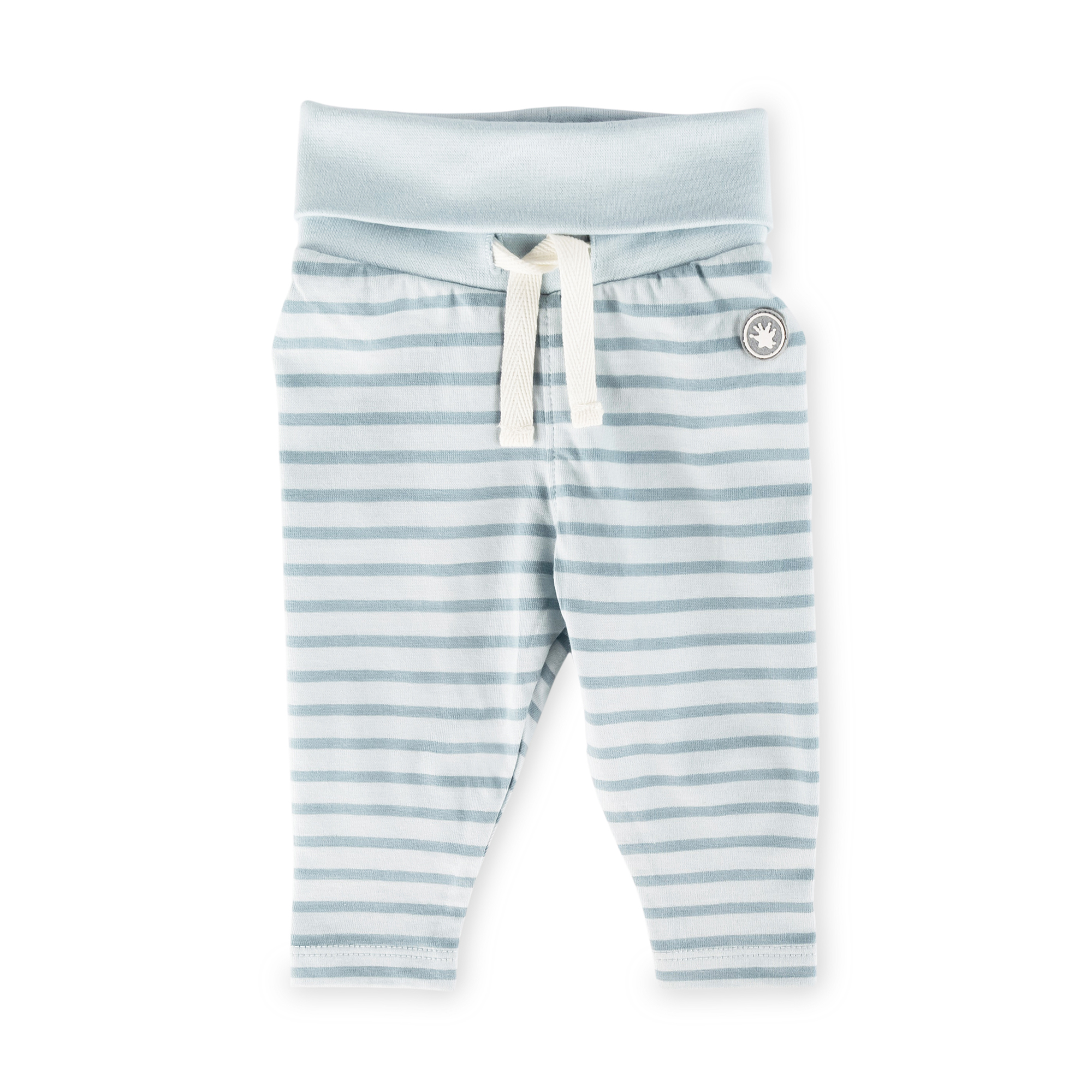 Newborn baby leggings blue striped