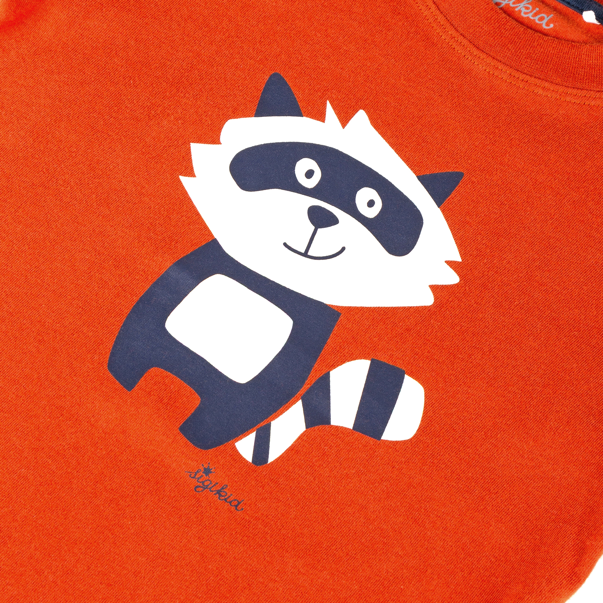 Children's long-sleeved pajamas raccoon