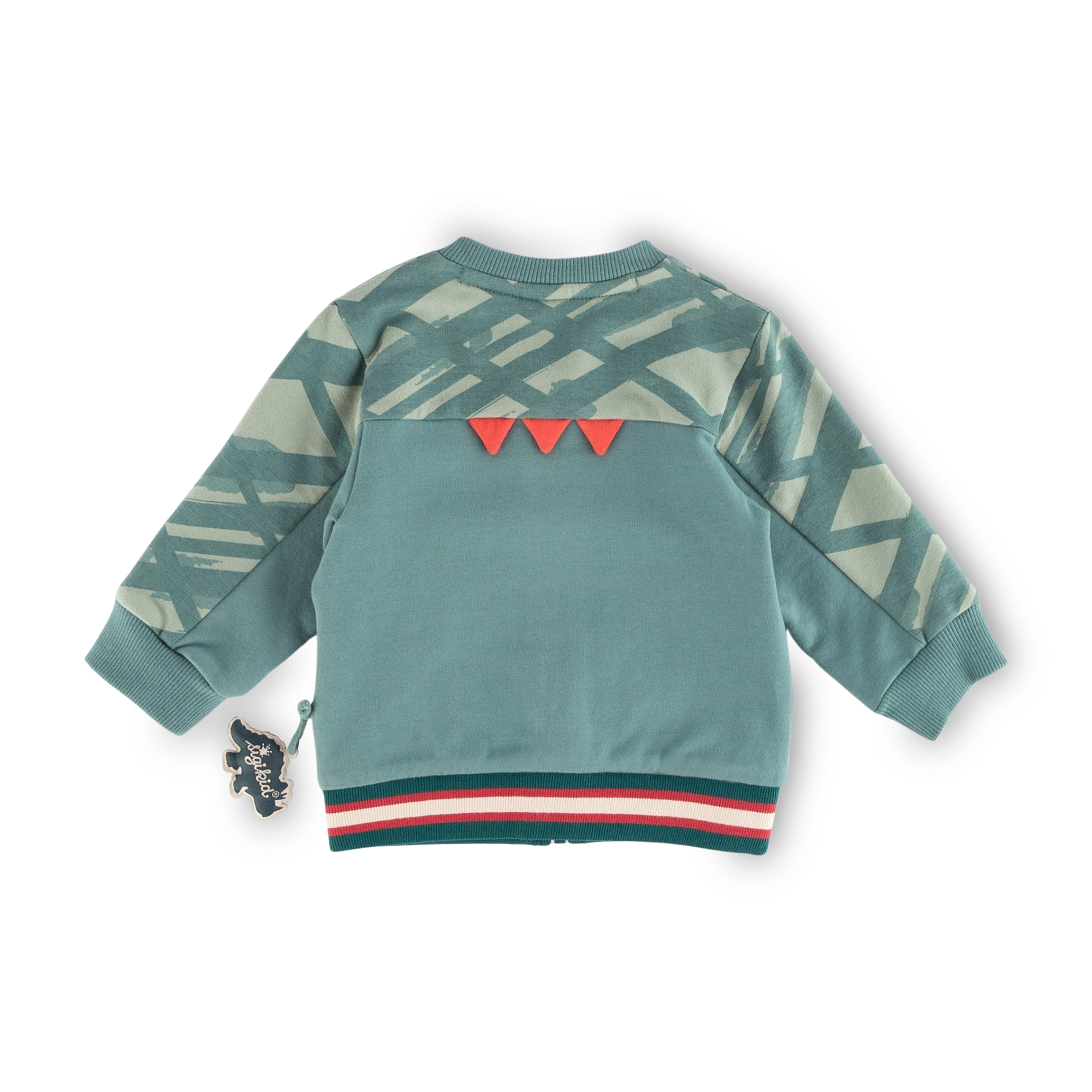 Baby college collar sweat jacket Dino World Baby college collar sweat jacket Dino World