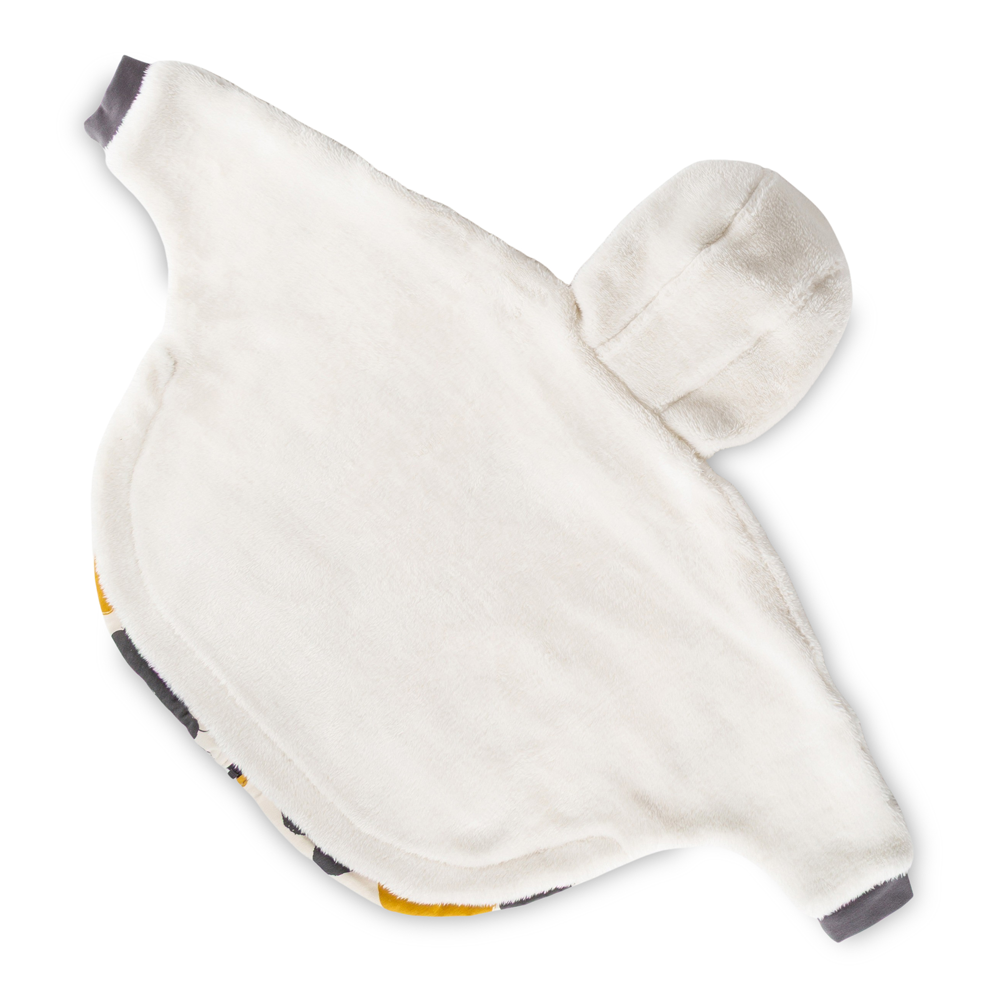 Children's sherpa fleece poncho Snow Bunny, lined, hooded