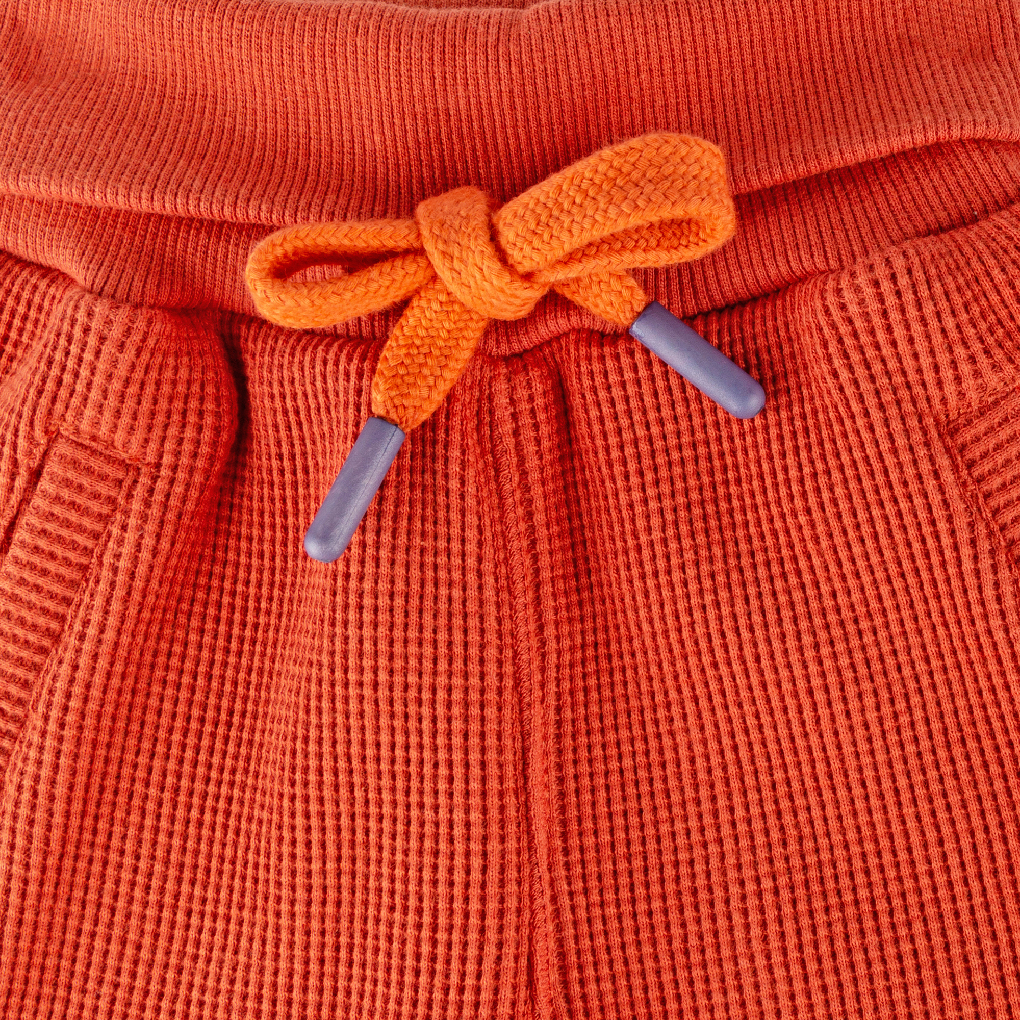 Waffle piqué knit baby bermuda shorts