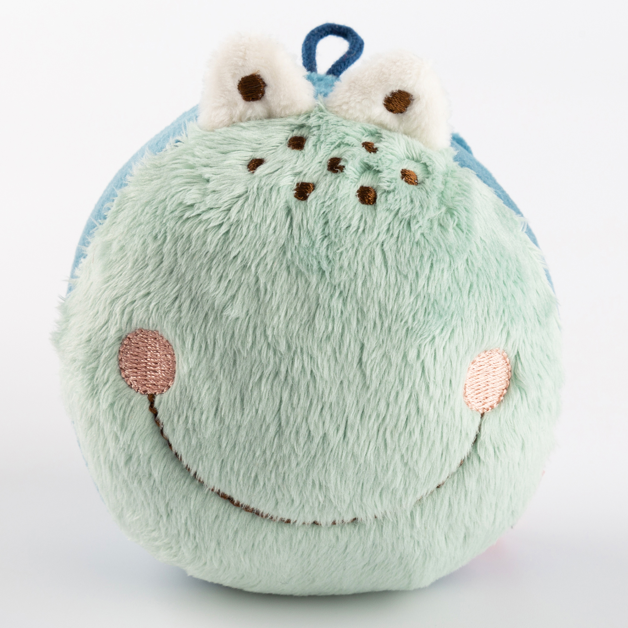 Baby squeaker plush ball frog