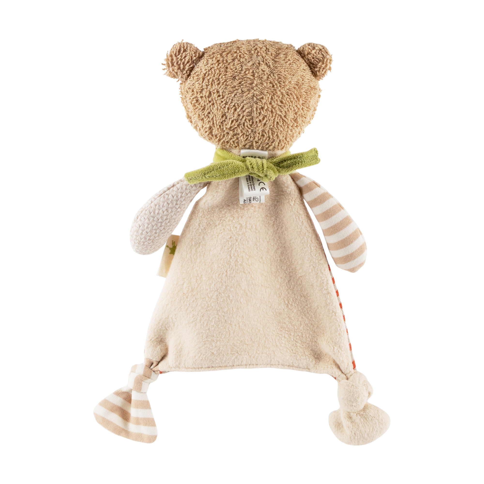 Organic baby comforter blankie bear, Green