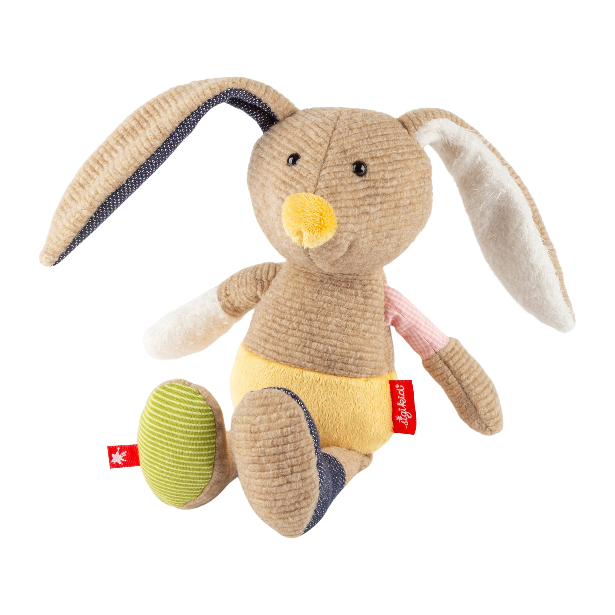 Yellow nose plush toy bunny, Patchwork Sweety