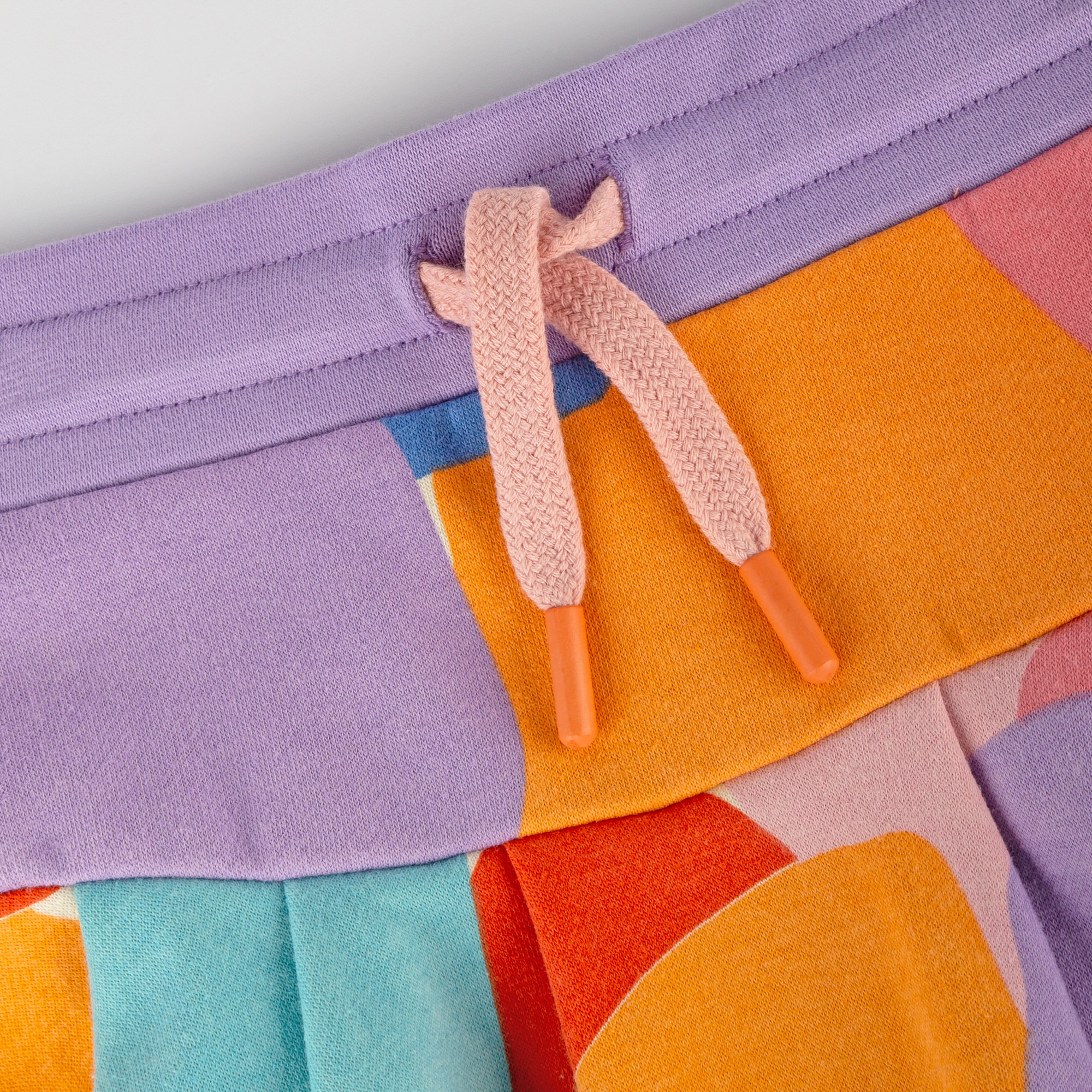 Girls' pleated sweat skirt, multicoloured