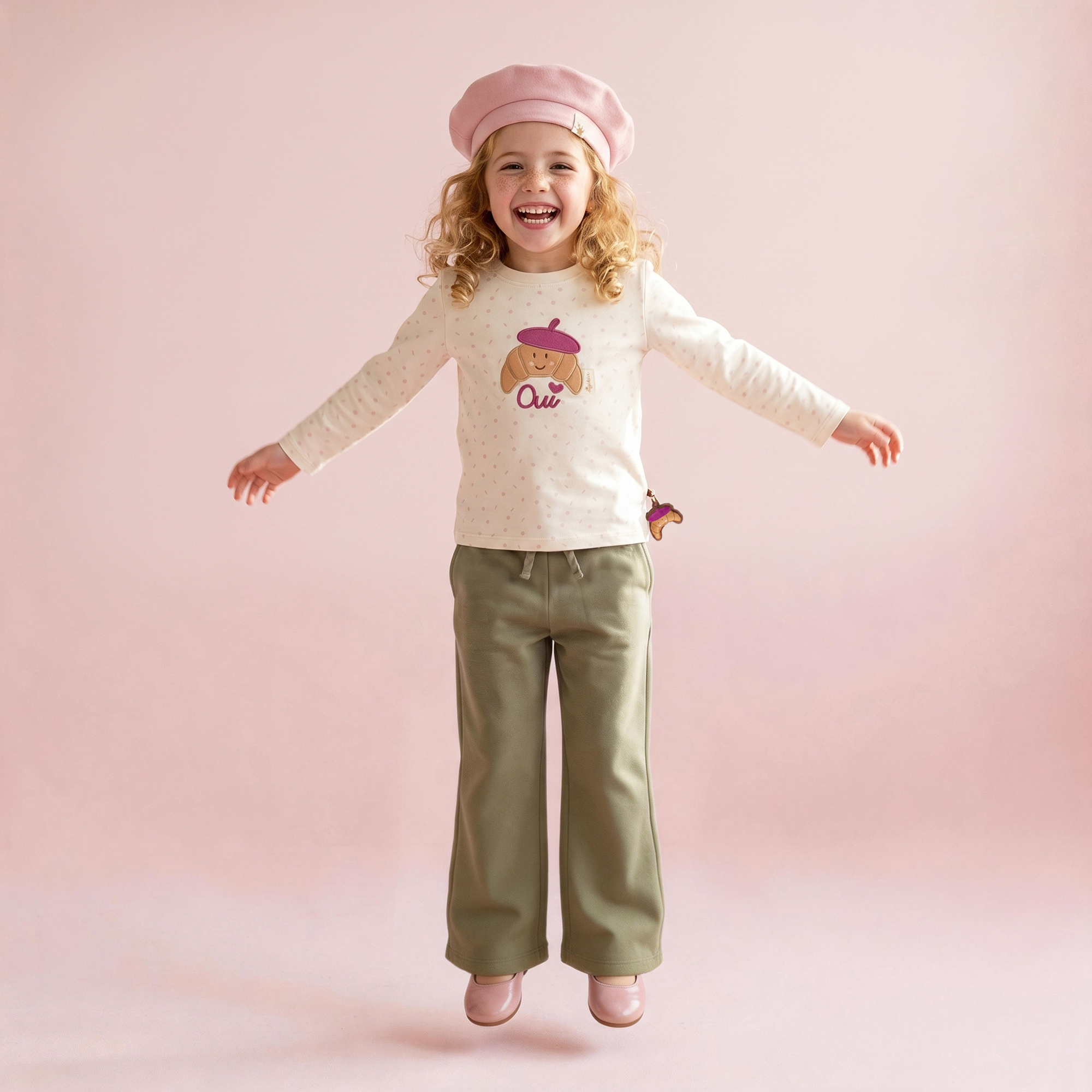 Kinder Sweathose mit Taschen, Petit Croissant