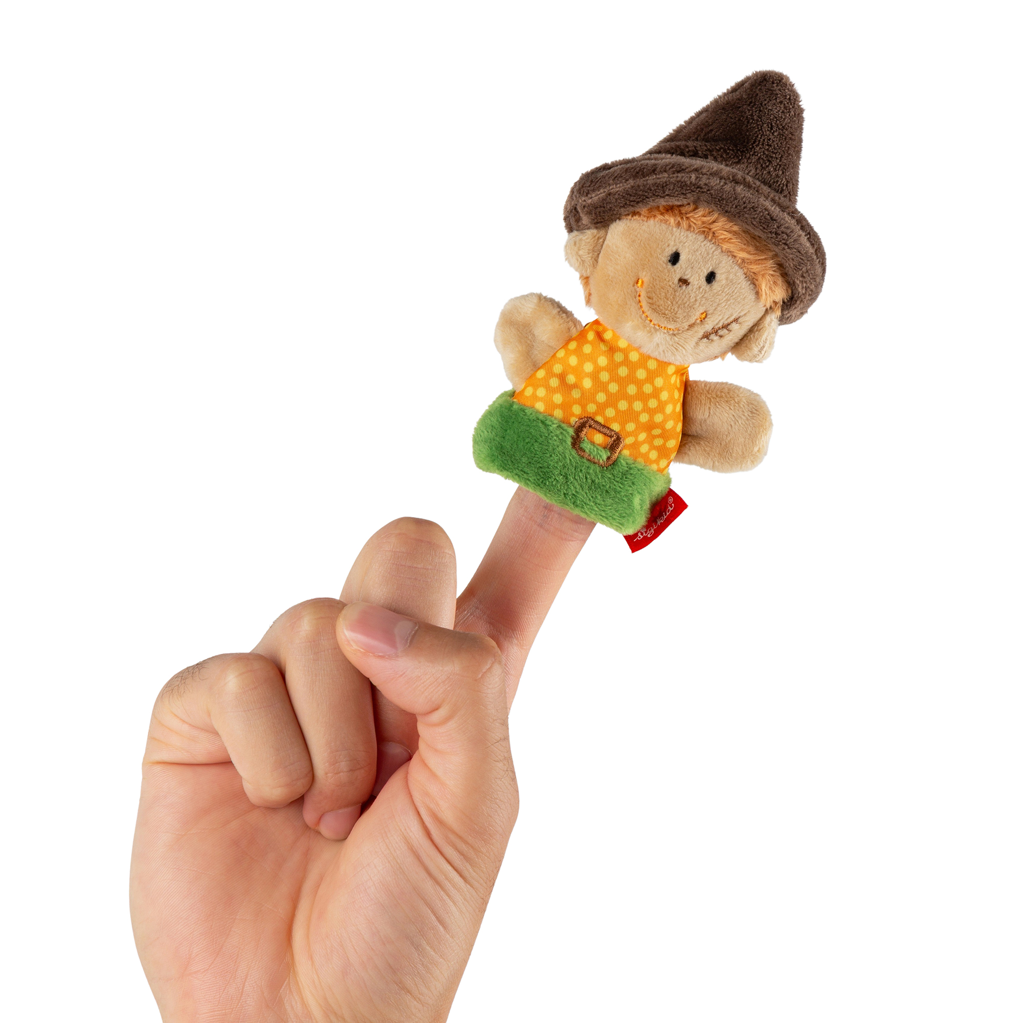 Finger plush puppet Robber, Mini puppet theatre
