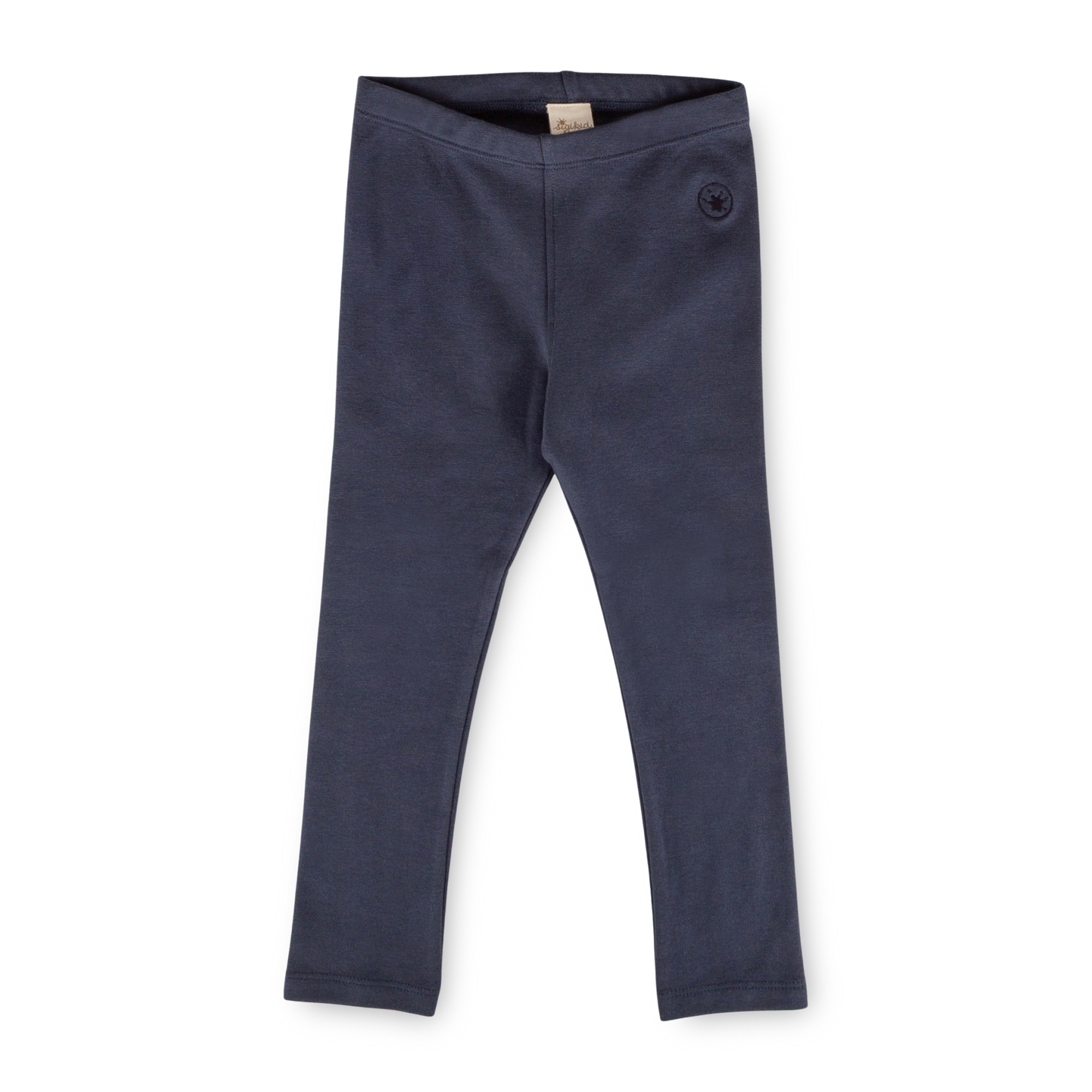 Children's rib knit leggings, dark blue