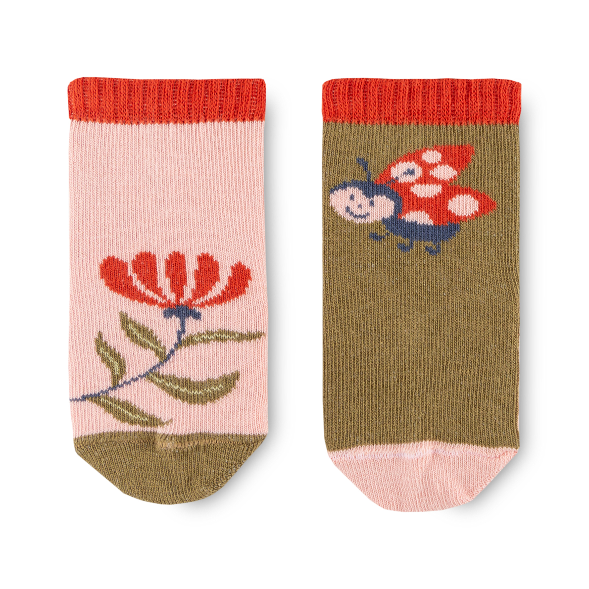 3 pair set children's socks Happy Ladybug