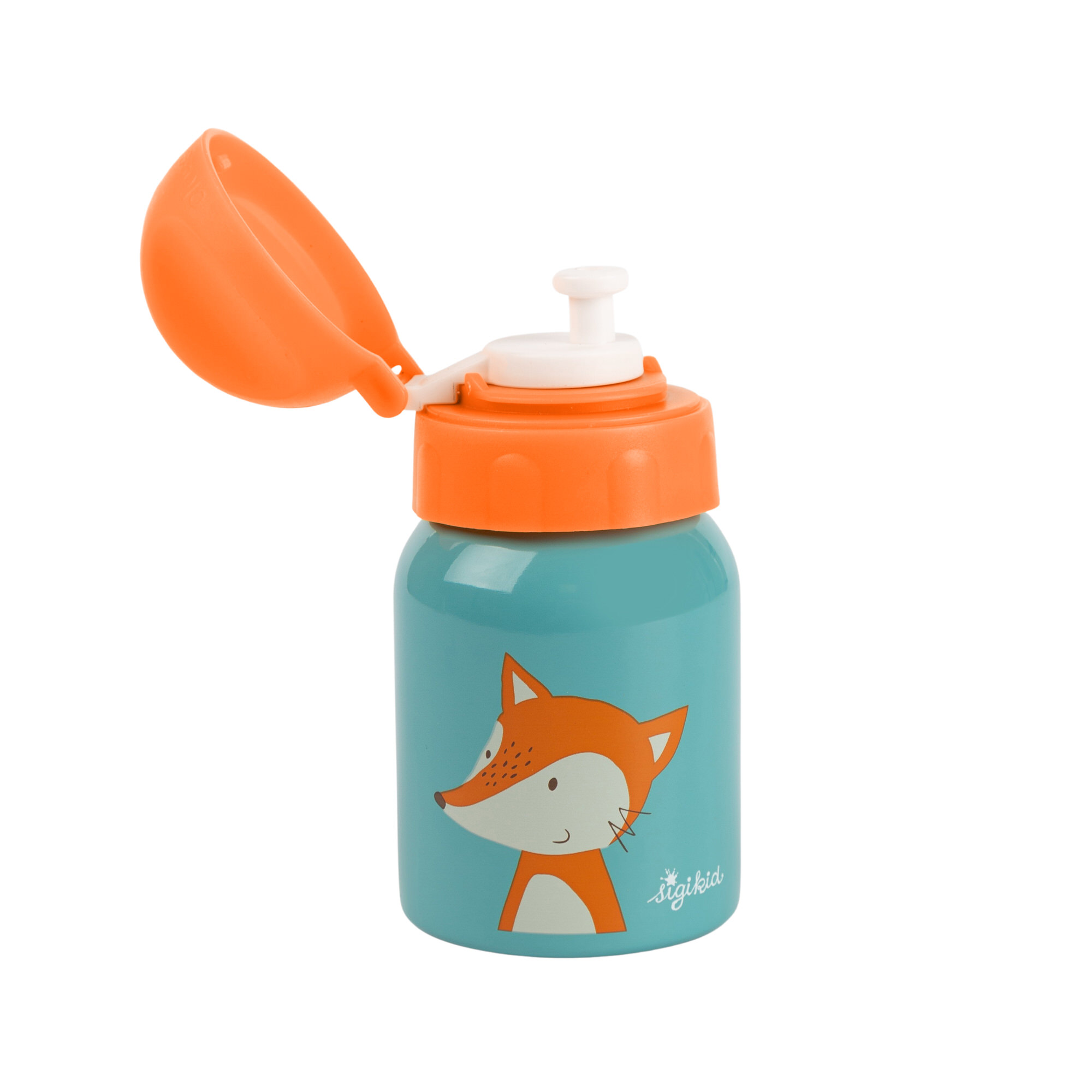 Little drink bottle fox for children, stainless steel