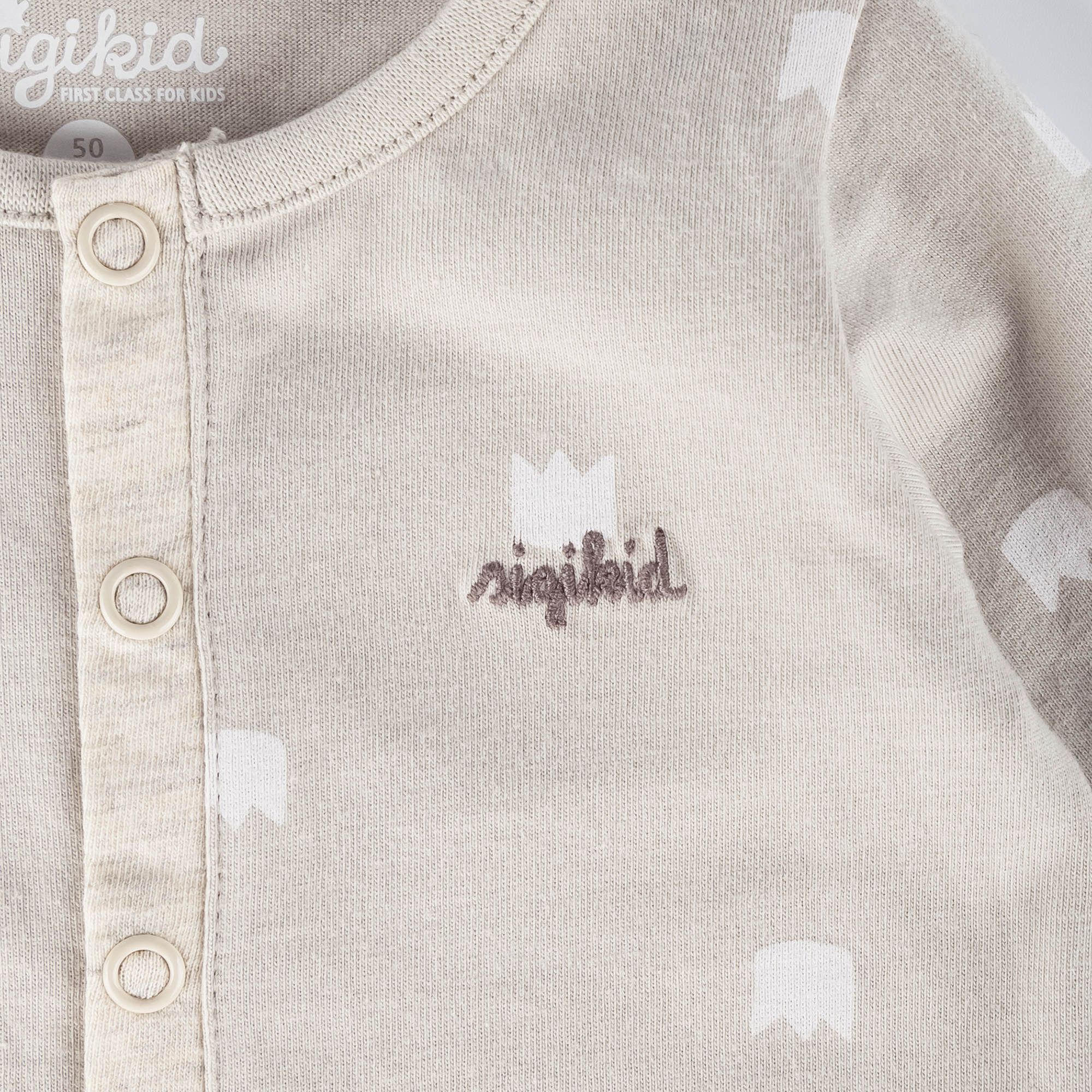 Baby Overall Krönchen Bär, beige Baby Overall Krönchen Bär, beige