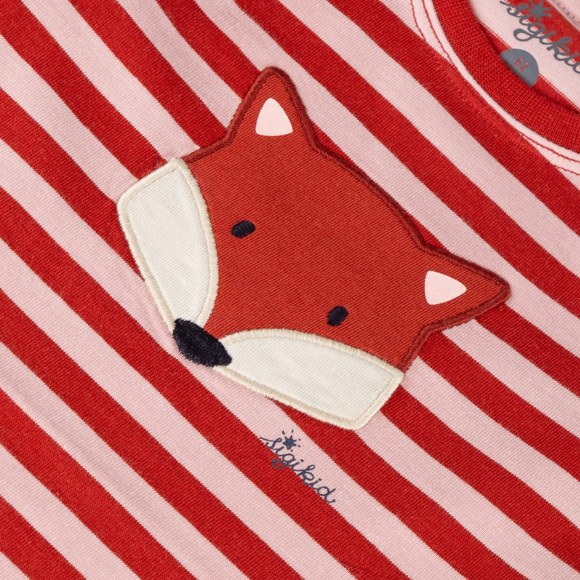 Baby long sleeve Tee fox, red striped