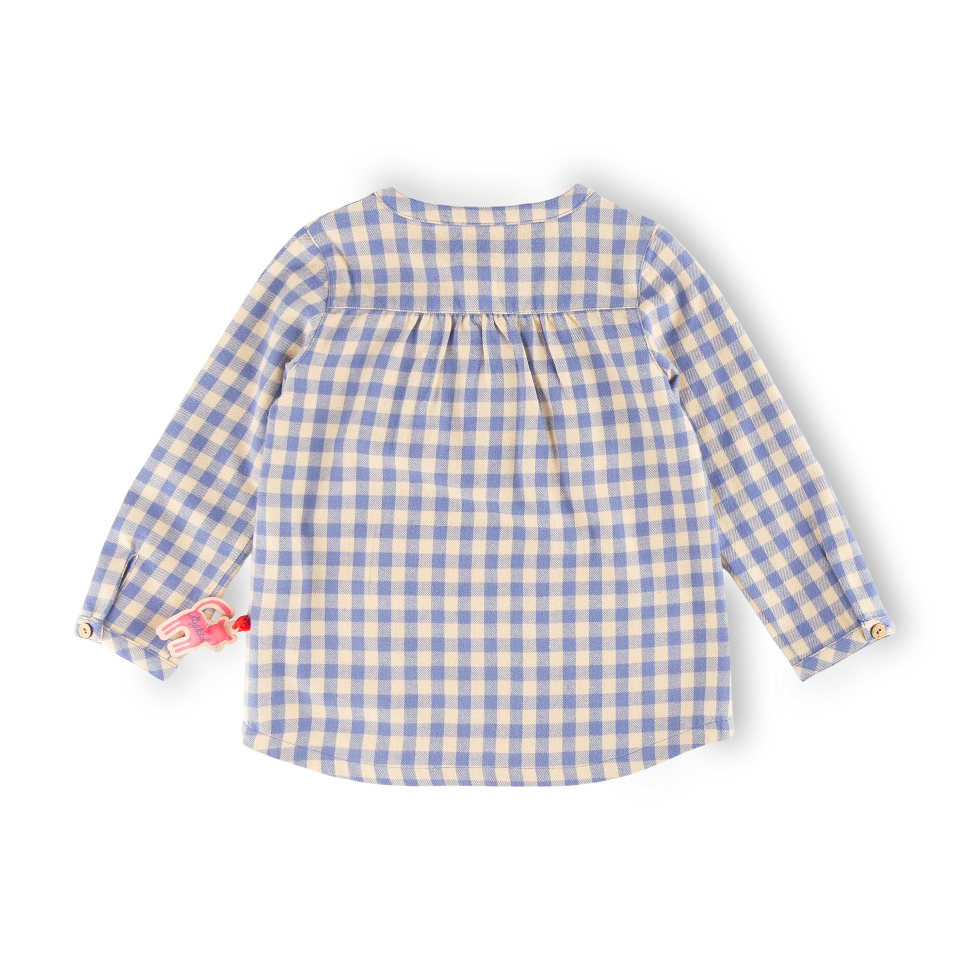 Check children's blouse with pockets Wild Cat