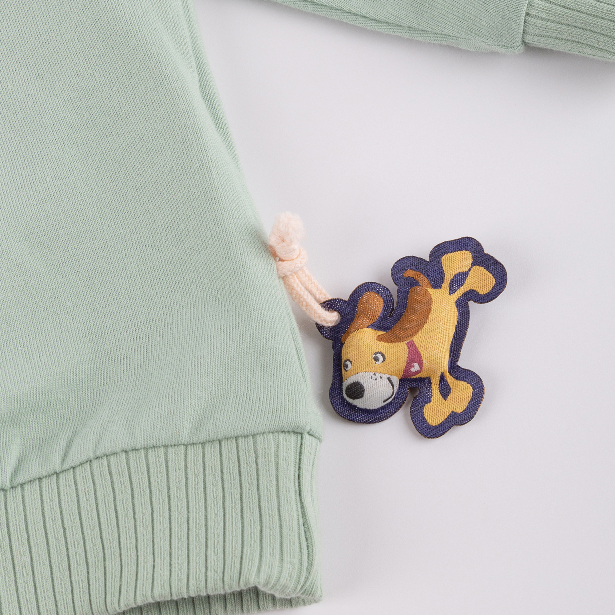 Kinder Oversize Langarmshirt Hund Funny Dog, grün Kinder Oversize Langarmshirt Hund Funny Dog, grün