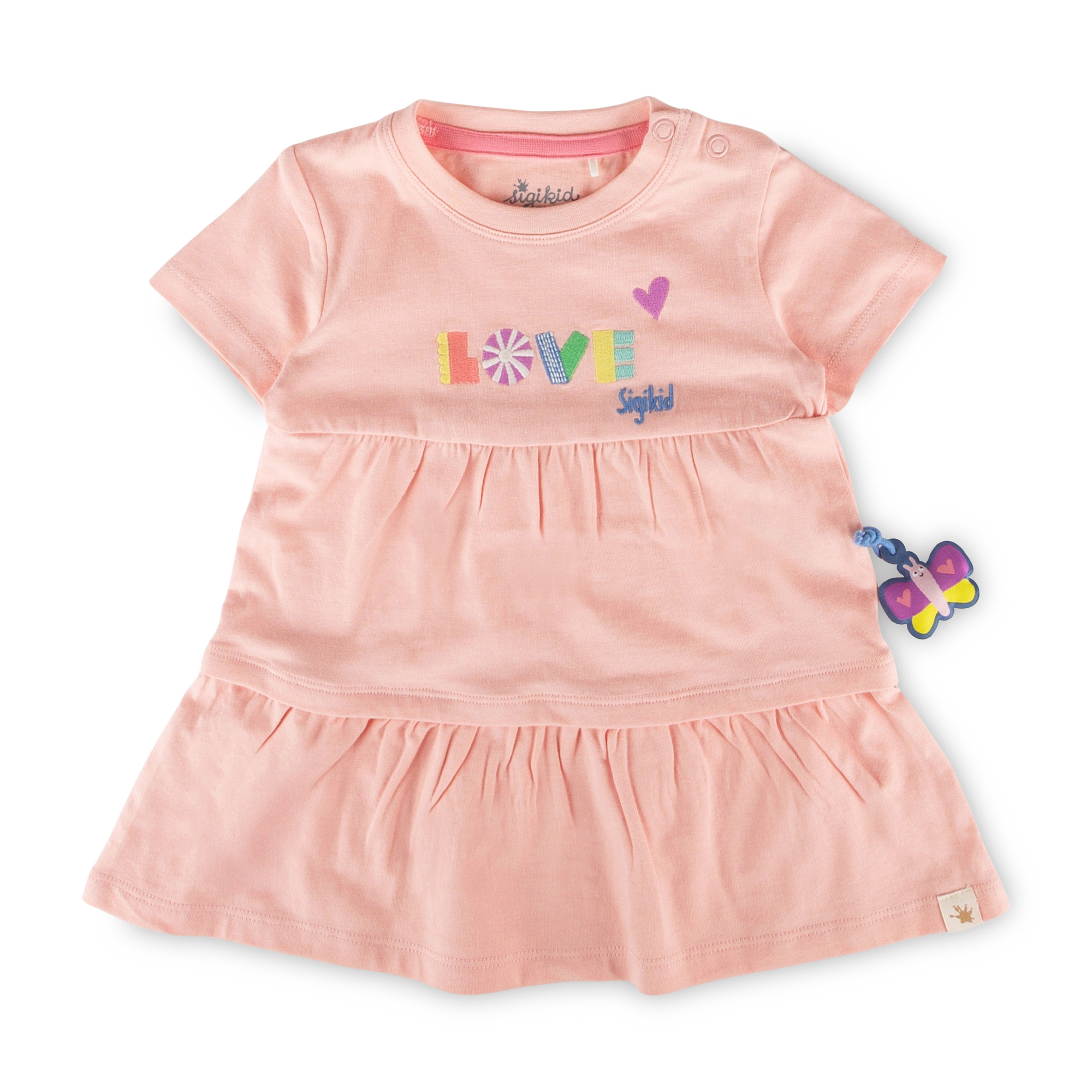 Baby Stufenkleid Love, rosa, Summer Vibes