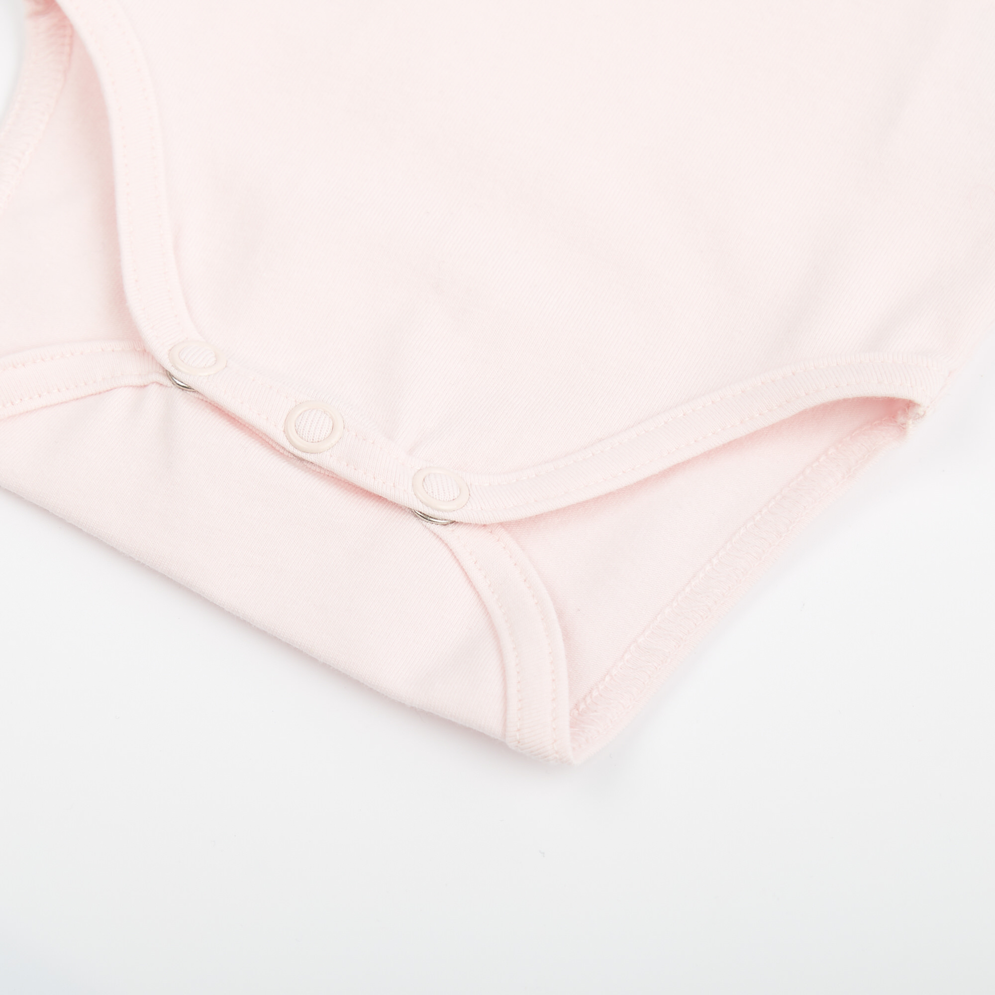 Short-sleeved baby onesie sheep, pink