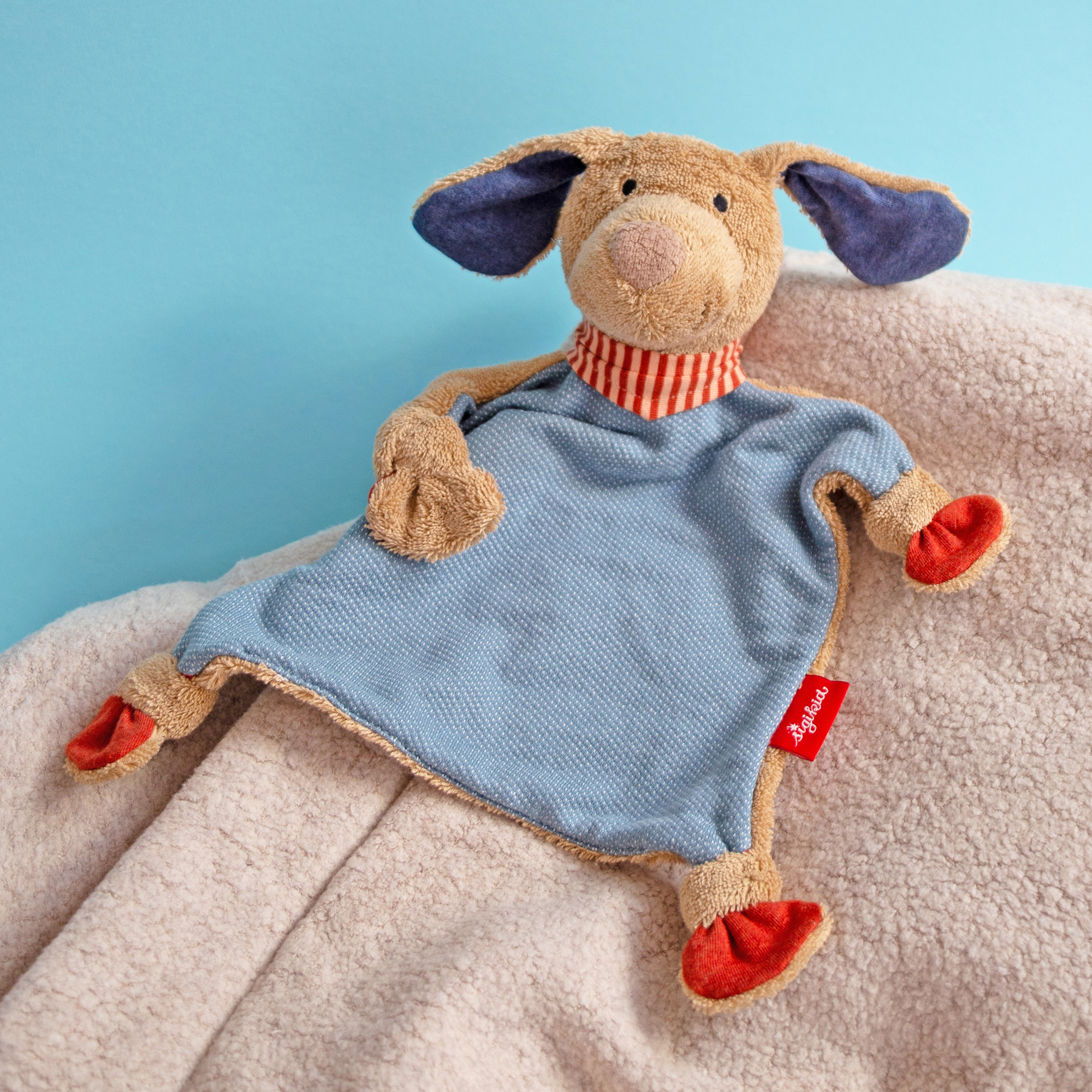 Baby comforter blankie dog Fips, terry cotton